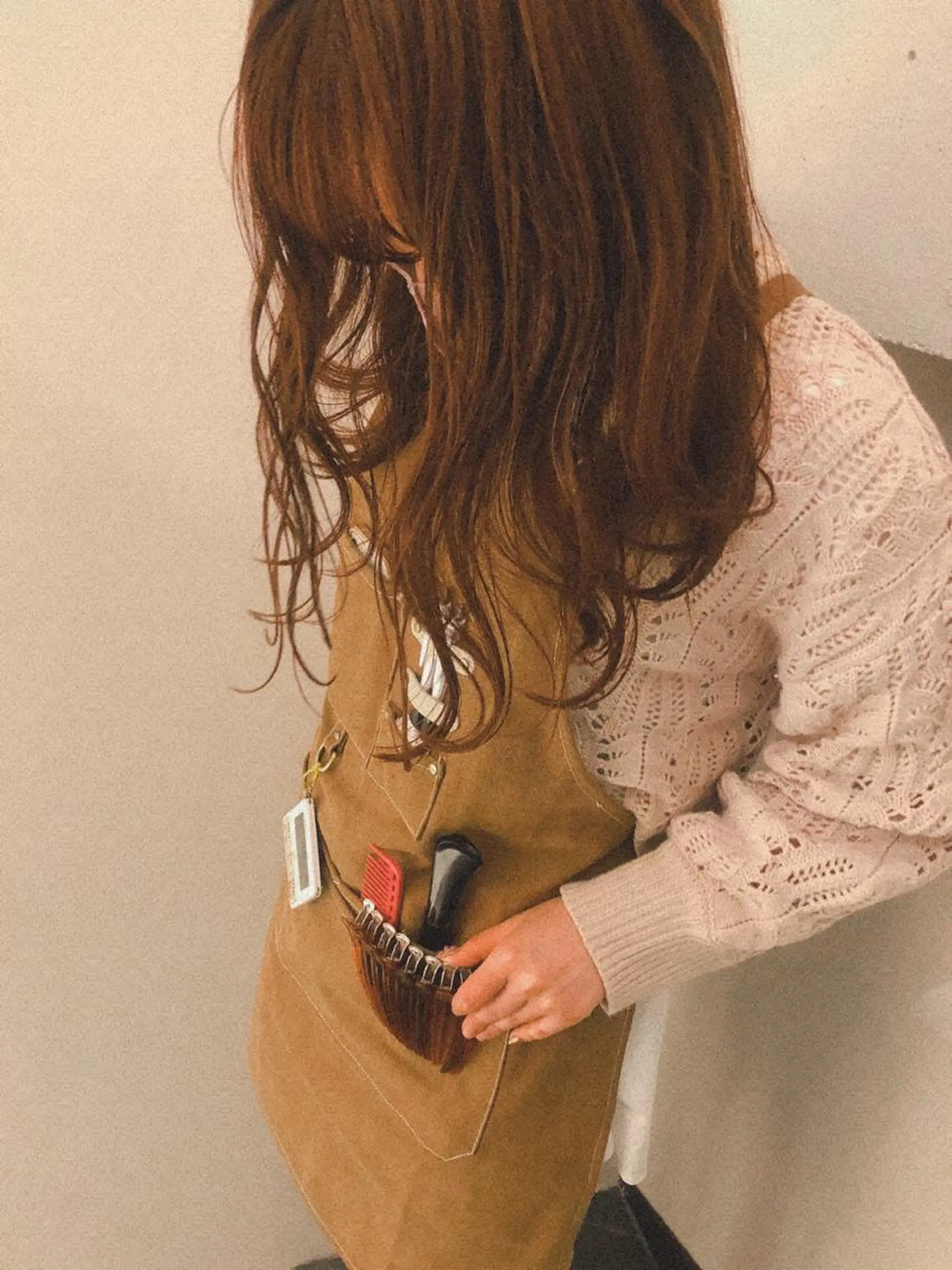 セミロング カラー ヘアアレンジ ヘアカラー ハイトーンピンク🍑 ブリーチ🍑RINAのヘアスタイル