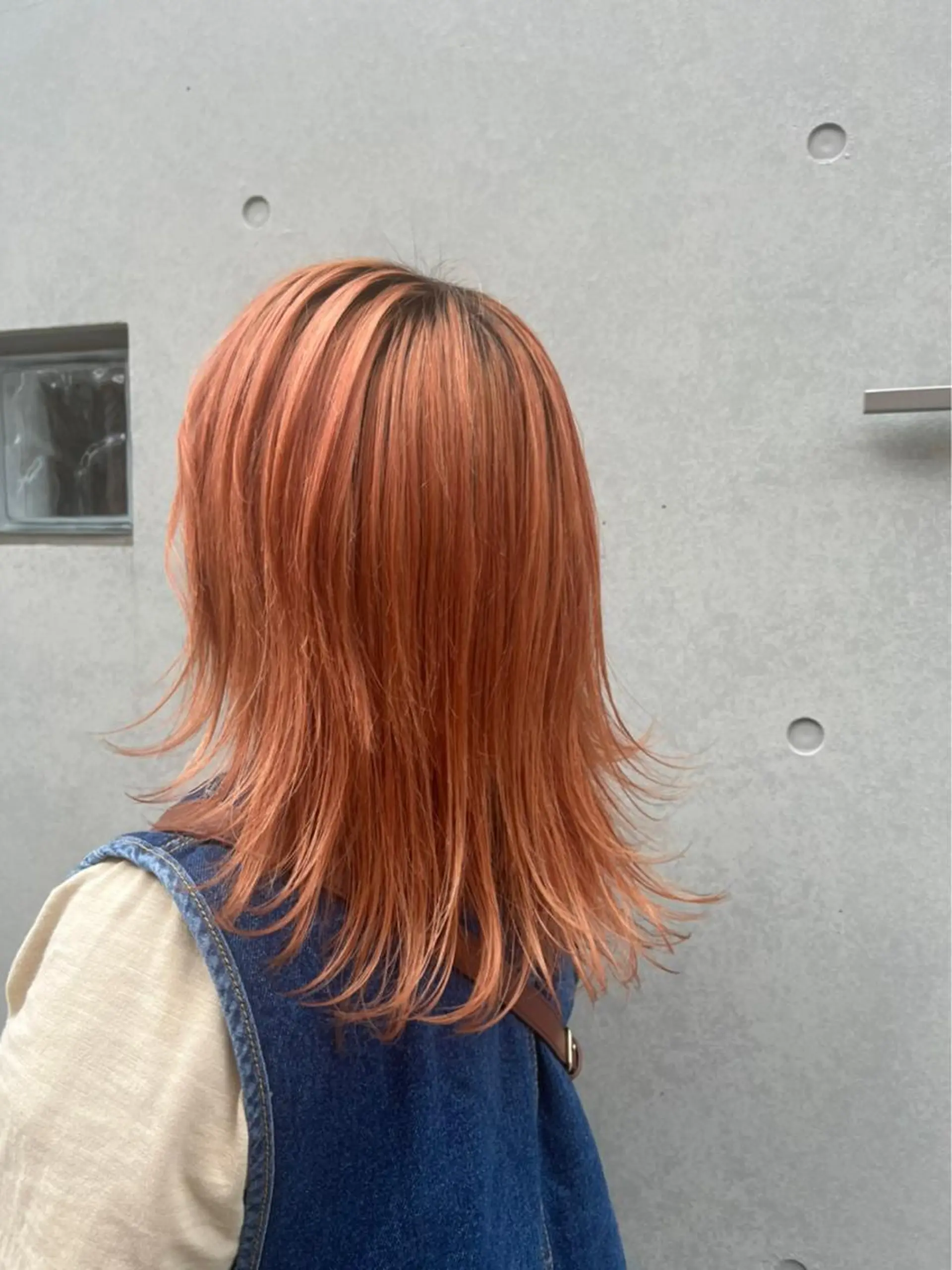 ミディアム カラー ブリーチ オレンジ カット ヘアカラー トリートメント ハイトーンカラー🩵 耳ツボジュエリー👂のその他イメージ