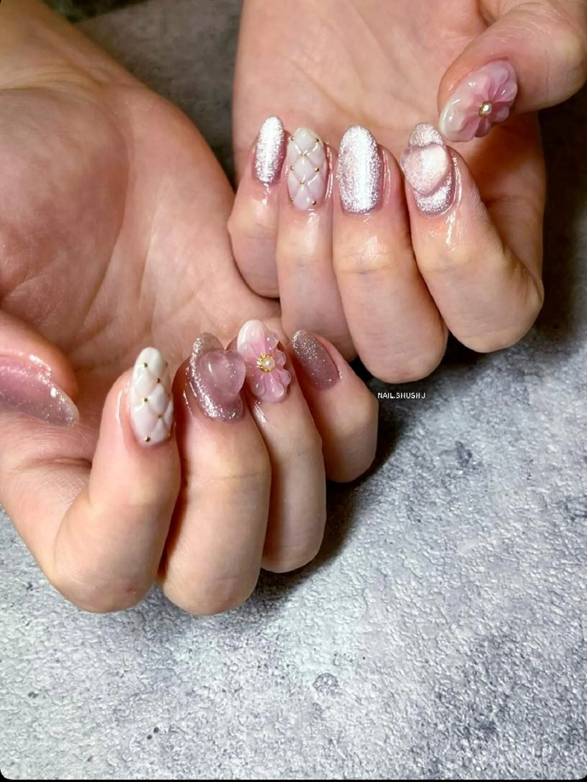ネイル 3dパーツ/流行り 👧shushu❤️のネイルデザイン