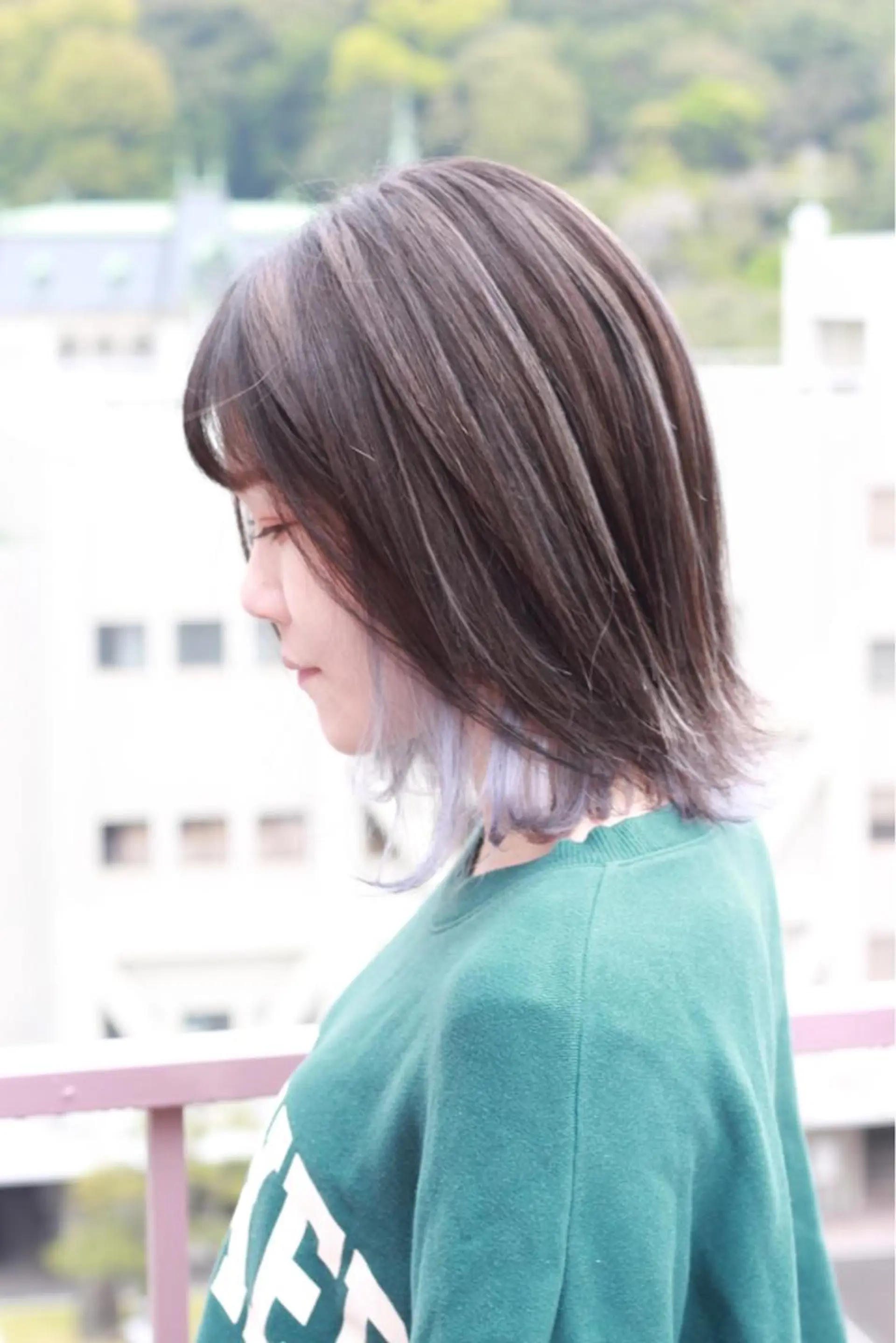 ミディアム カラー ハイライトカラー インナーカラー ハイライト ヘアカラー Viage （ビアージュ）のヘアスタイル