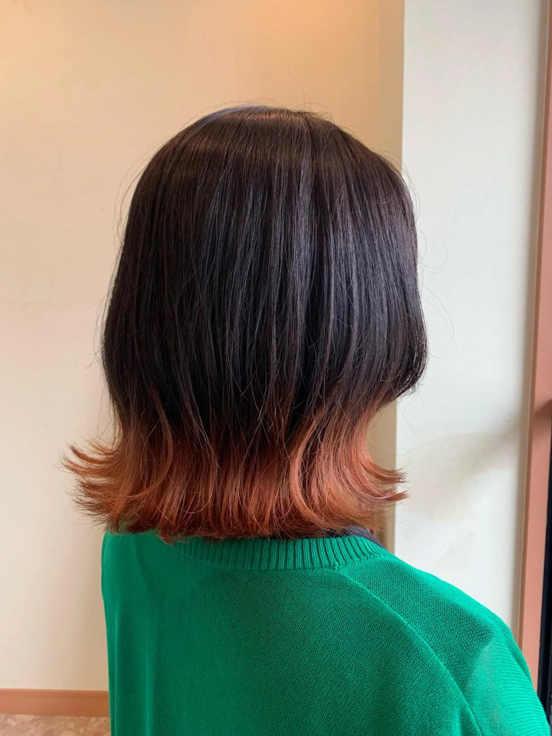 ショート カラー オレンジ ヘアカラー yuri🌼 NUMBER 天王寺のヘアスタイル