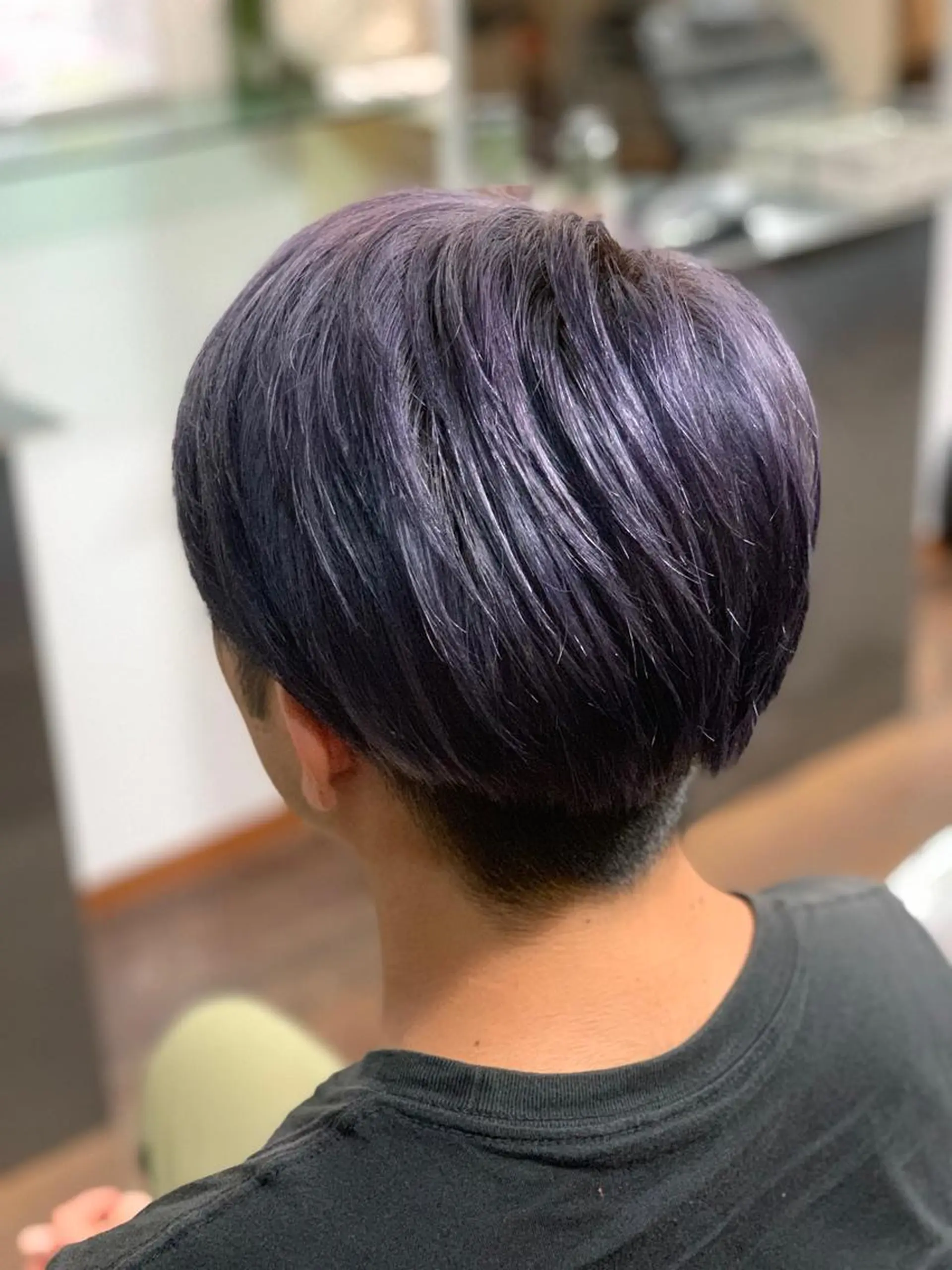 カラー メンズ バイオレットカラー 向井 優汰のヘアスタイル