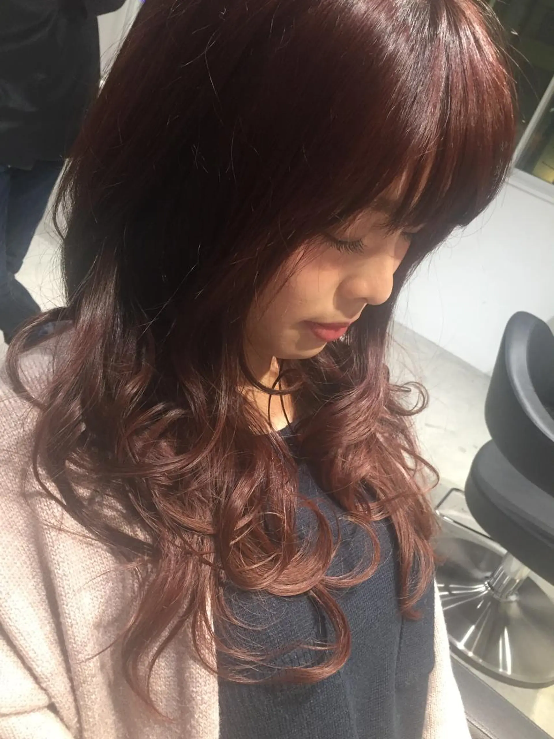 ロング BABY 艶髪暗髪ヘア💖達人のヘアスタイル