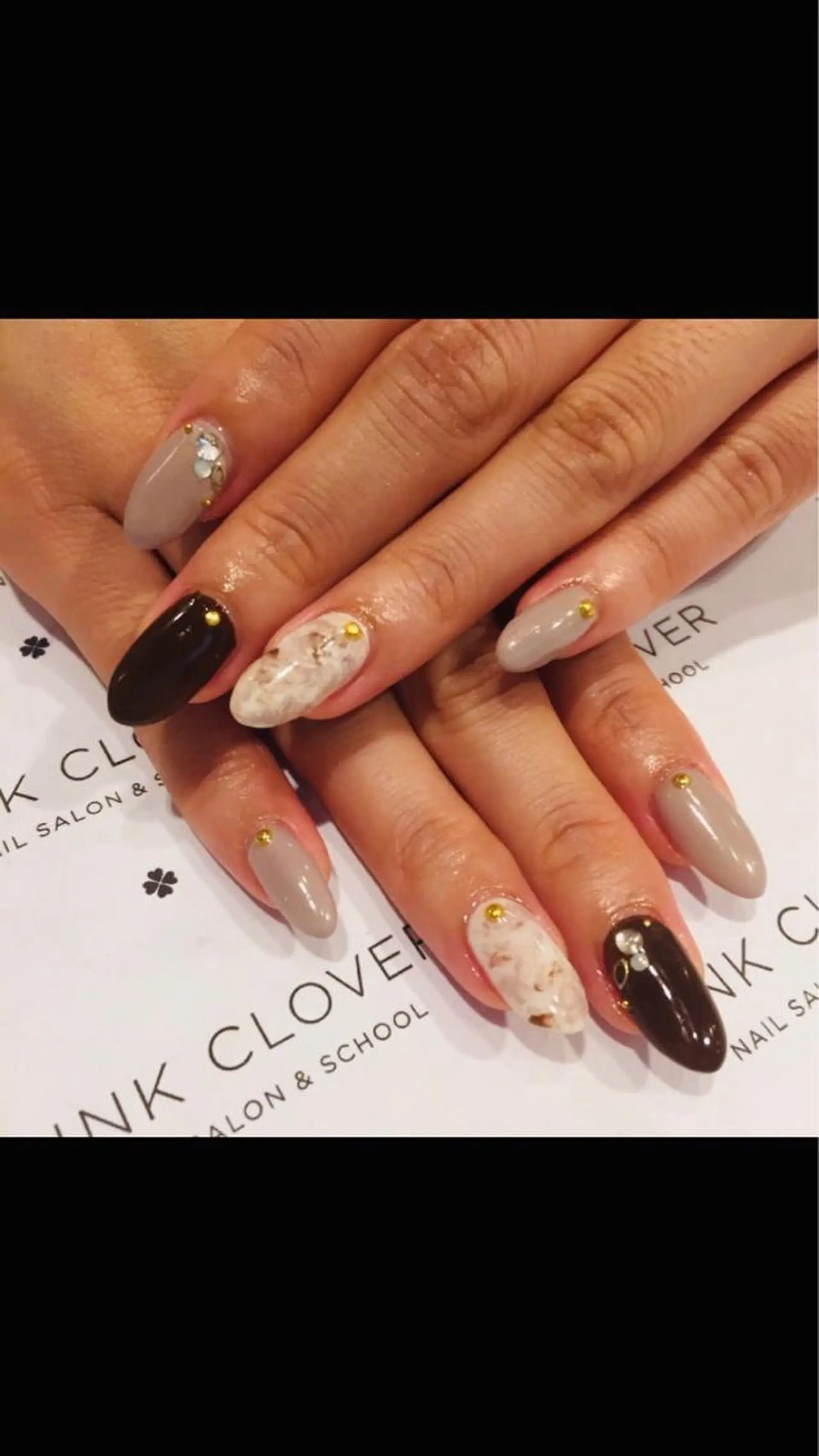 ネイル 大理石ネイル(マーブル) ニュアンスネイル ハンドネイル 北村 麻美のネイルデザイン