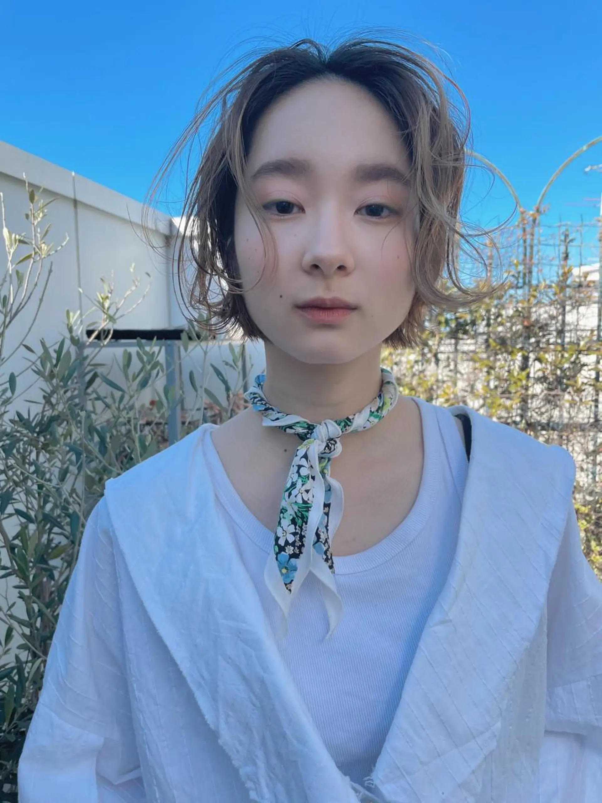 ミディアム カラー パーマ ヘアアレンジ メンズ キッズ ネイル マツエク・マツパ モリモト サナのヘアスタイル