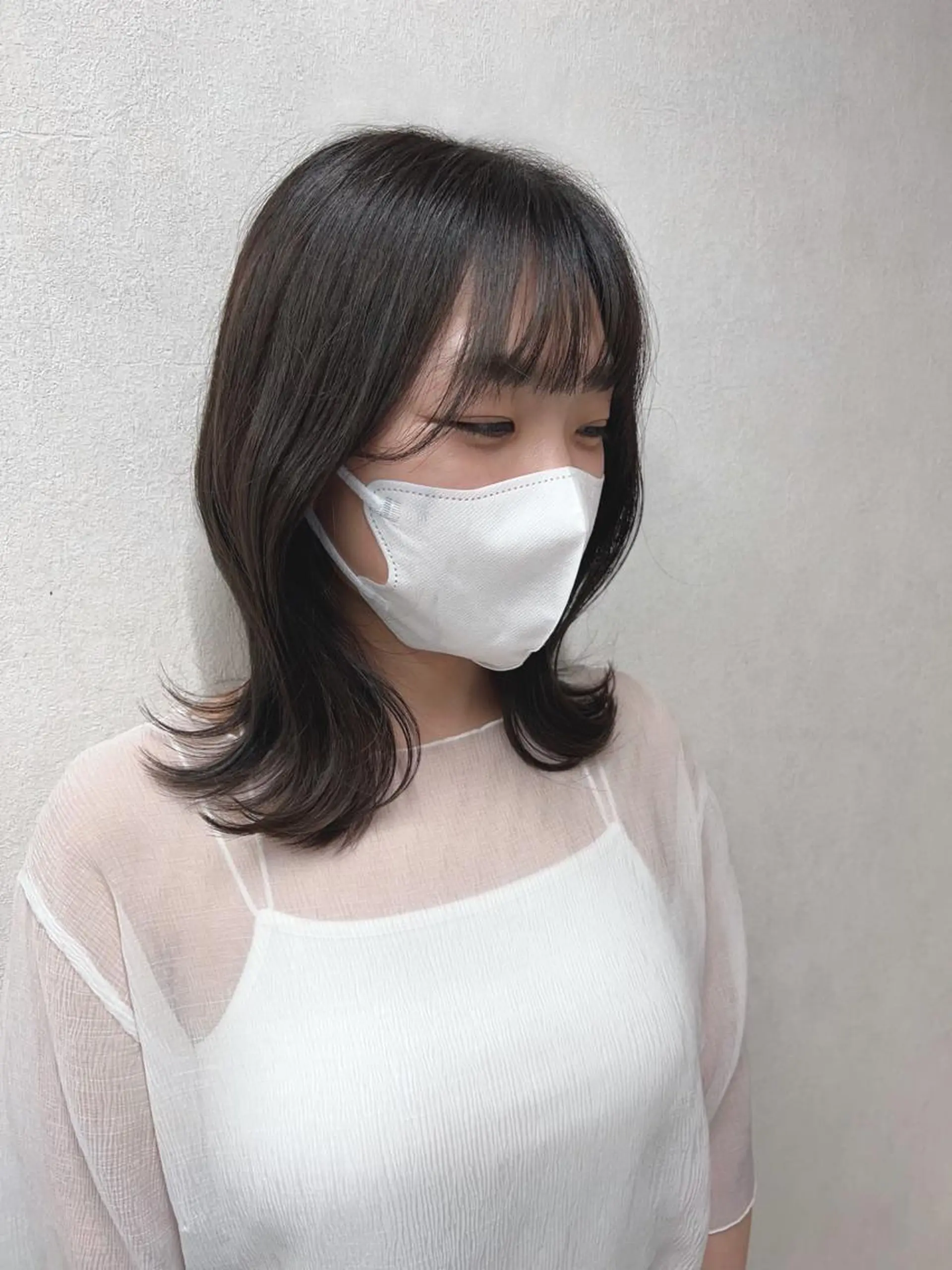 ミディアム SANA推し美容師 CHISA🍒のヘアスタイル