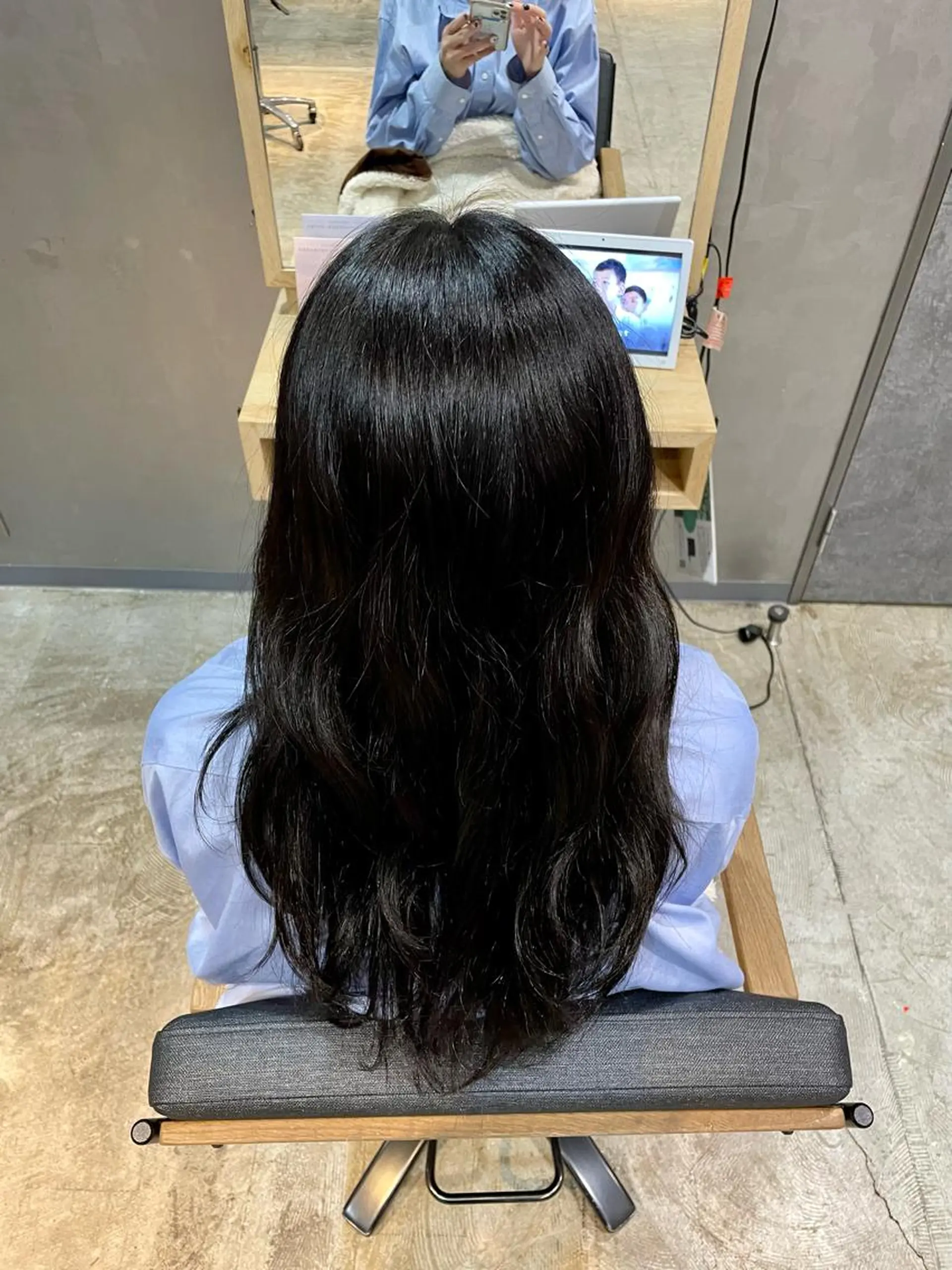 ロング カラー 上村 颯のヘアスタイル