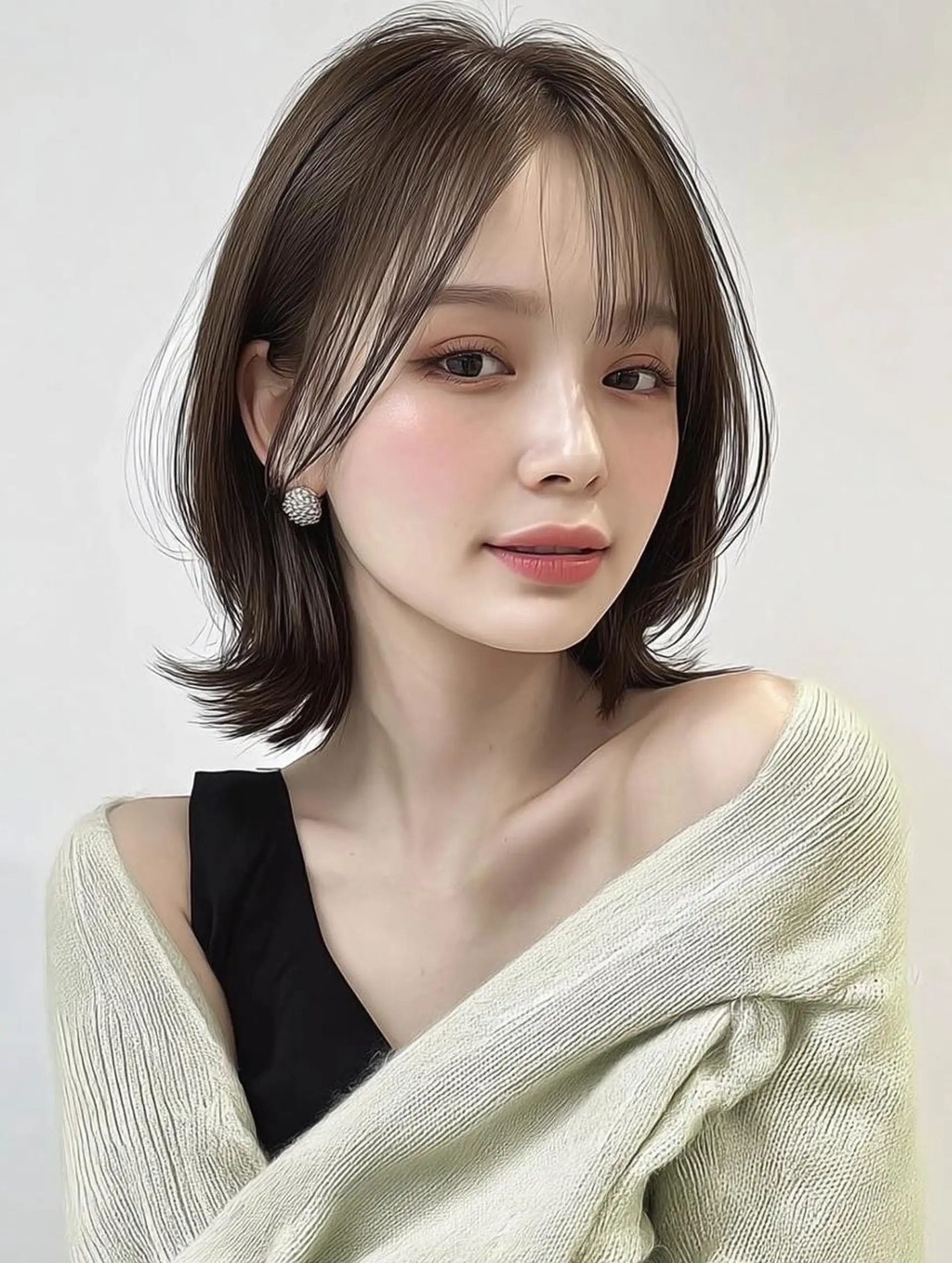ショート ヘアアレンジ 髪質改善 韓国風ヘア レイヤーカット 似合わせカット シースルーバング カット ヘアカラー Ayumu /京都/西院のヘアスタイル