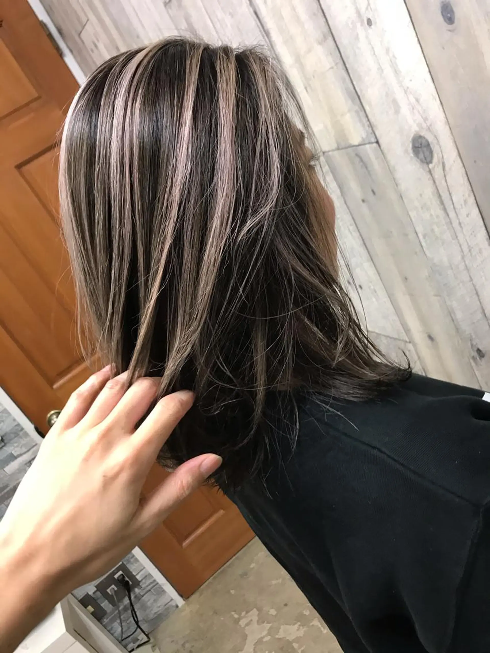 ミディアム カラー パーマ ヘアアレンジ メンズ キッズ メンズハイライト ハイライトカラー ハイライト Forest. -髪質改善-のヘアスタイル