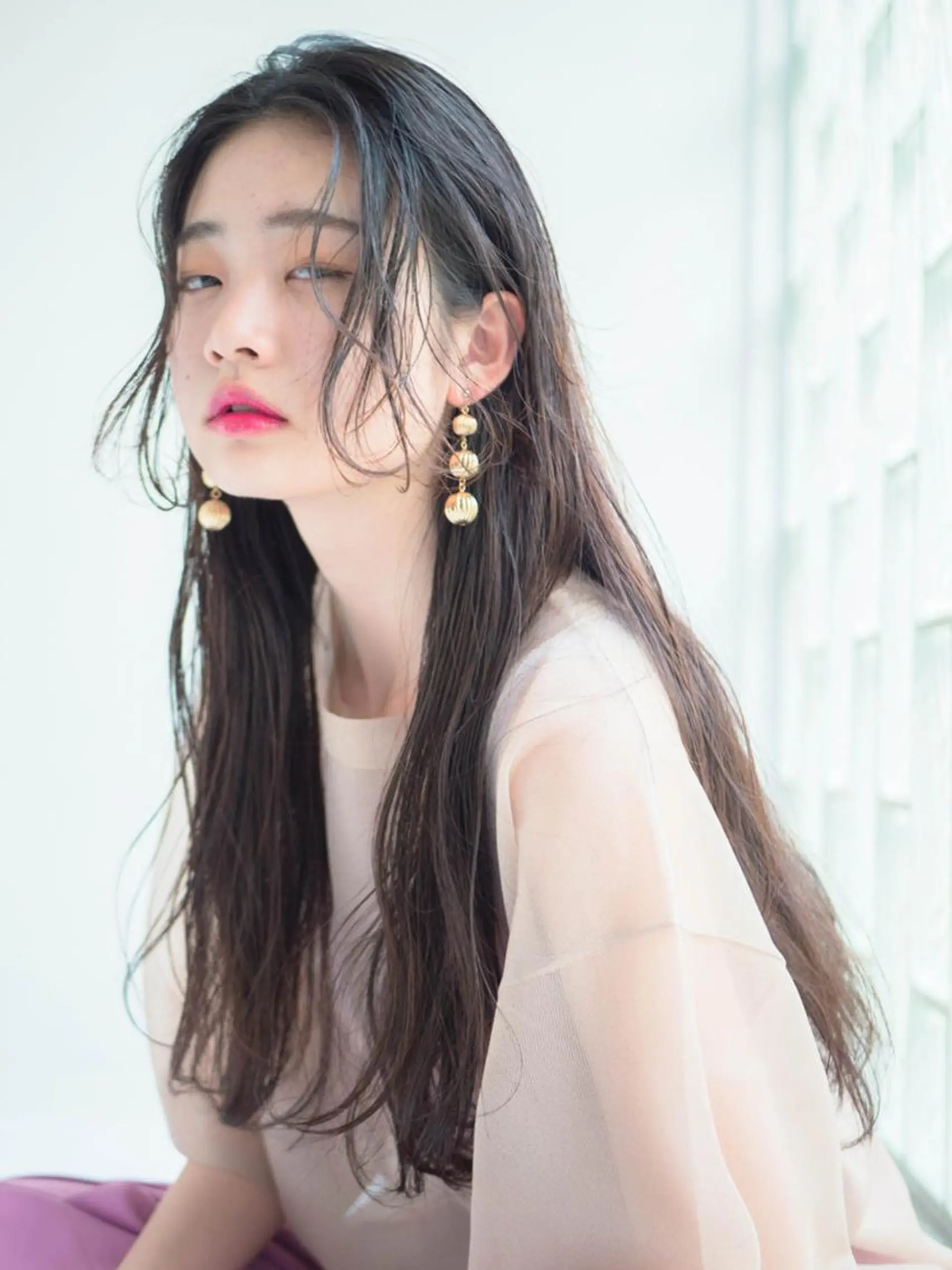 ミディアム カラー マツエク・マツパ 付け放題 ナチュラル シルク エクステ 水口 英里のヘアスタイル