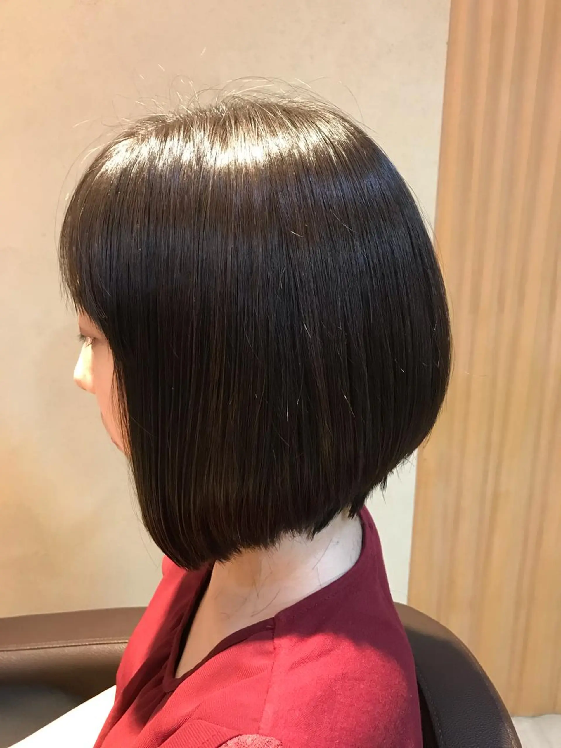 ショート 🪽大人色気レイヤー 美髪縮毛 金山🪽のヘアスタイル