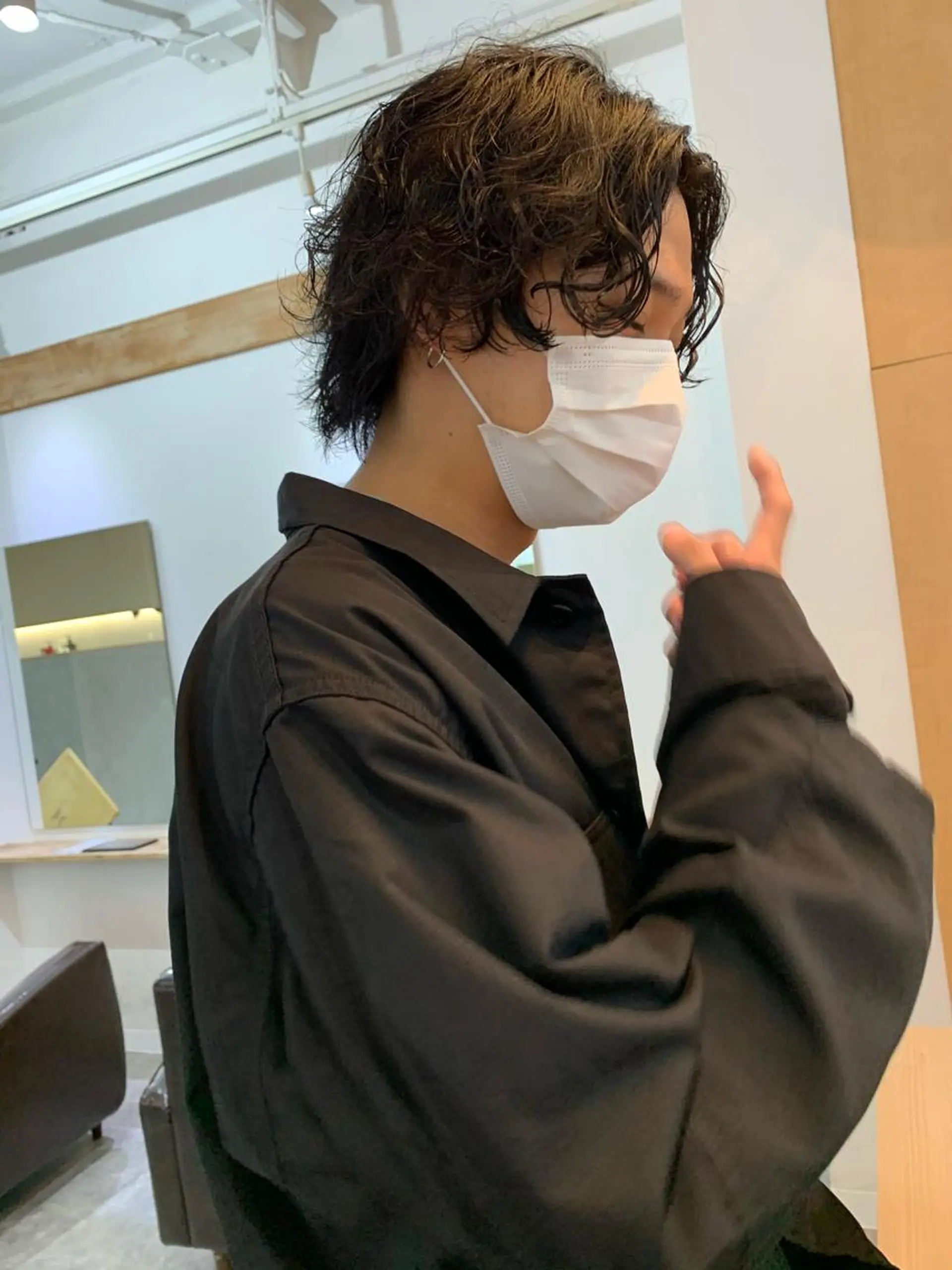 ショート パーマ ウルフカット カット パーマ トリートメント パーマ/透明感カラー /ボブ/吉田一生のヘアスタイル