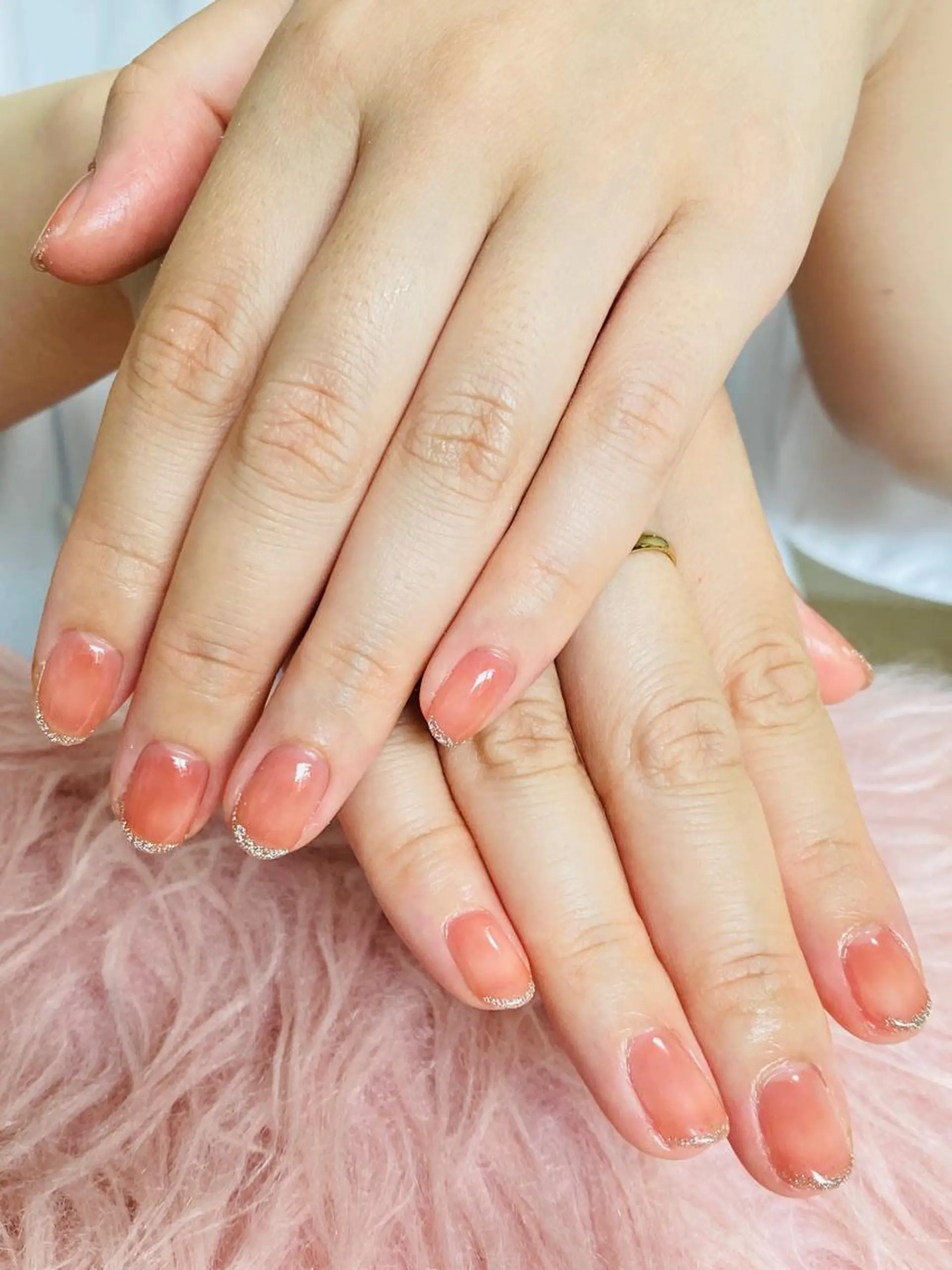 ショート HandS ネイル 自宅サロンのネイルデザイン