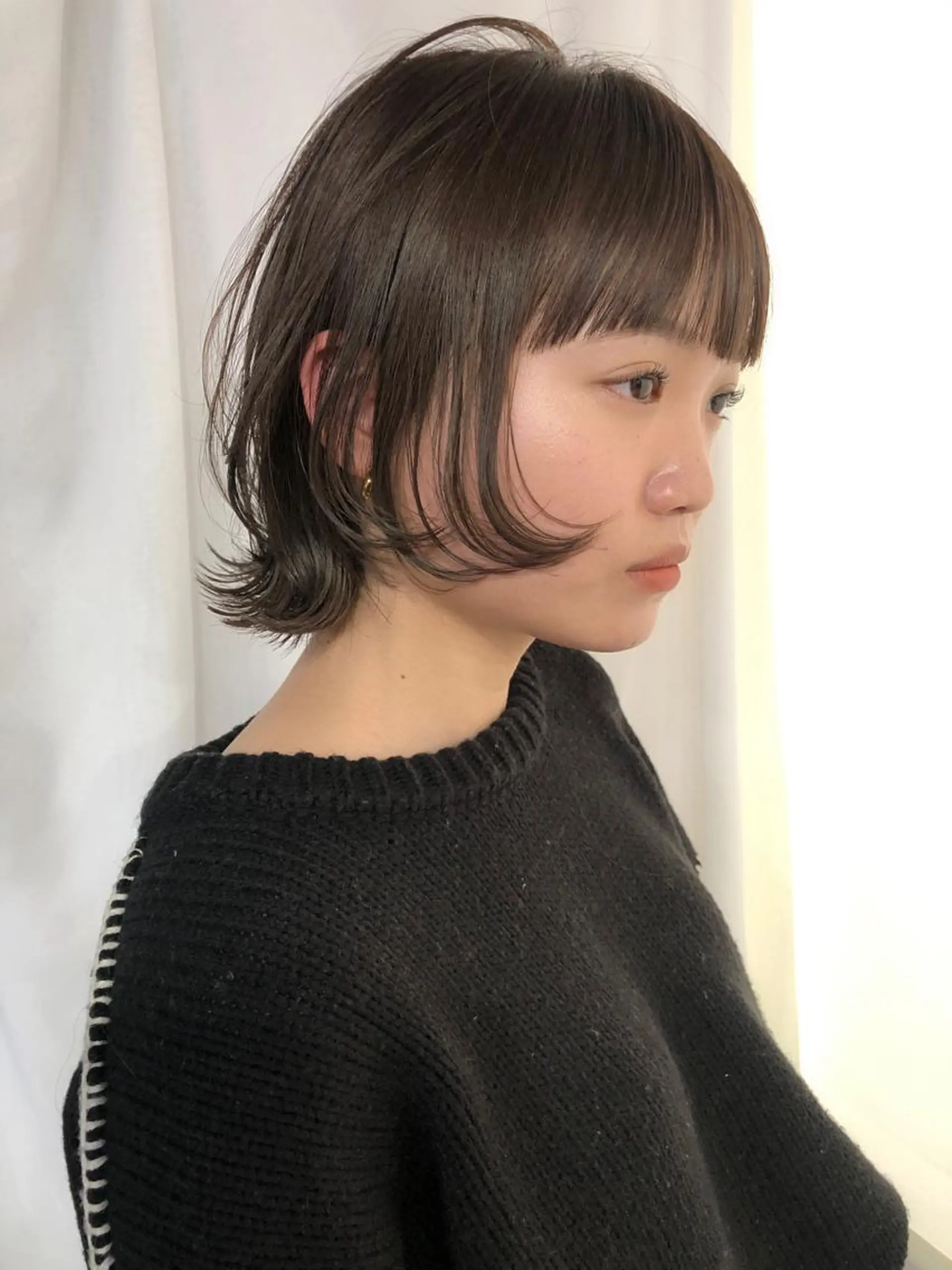 ショート カラー グレージュ オリーブグレージュ オリーブグレー ウルフカット kazuki iconのヘアスタイル