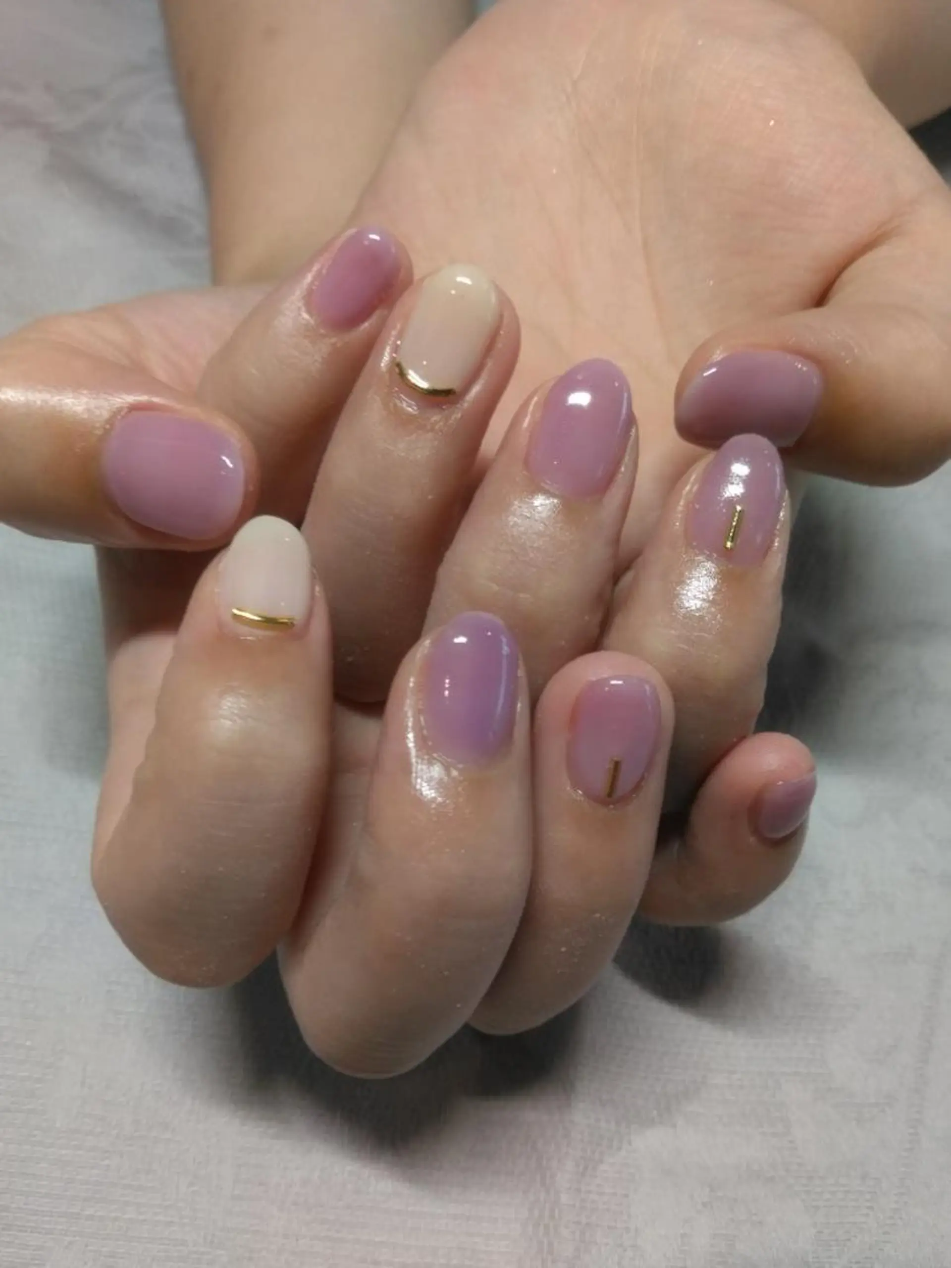 ネイル グラデーション ワンカラーネイル lylynail YUUKAのネイルデザイン