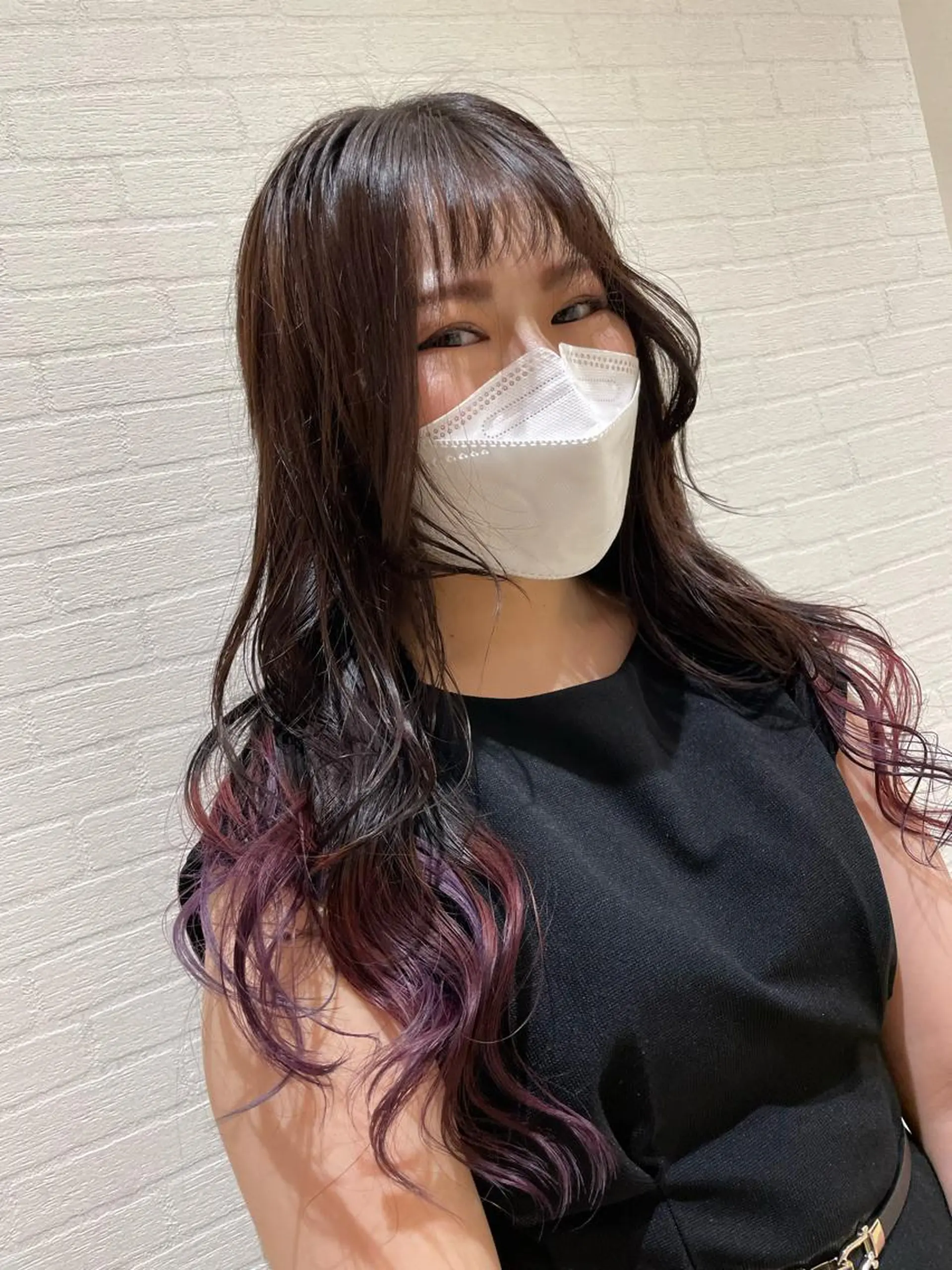 ロング パープルカラー LiTA RIKUのヘアスタイル