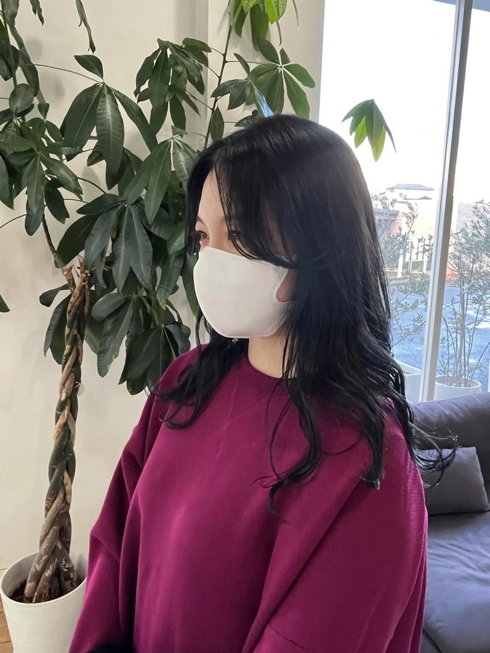 セミロング 富永 美玖のヘアスタイル