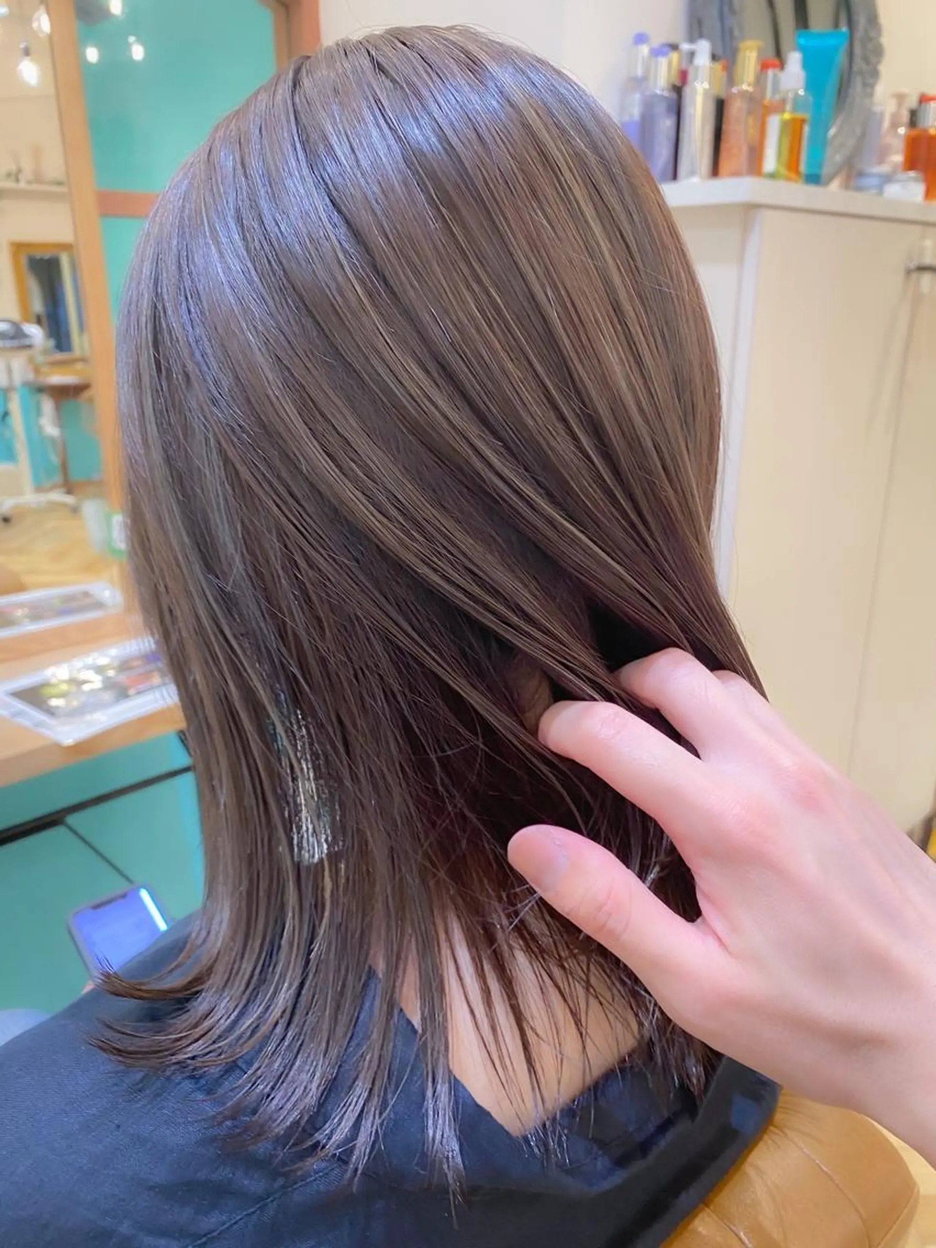 ミディアム カラー カット ヘアカラー トリートメント ヘッドスパ 🇰🇷韓国レイヤー 錦糸町【北山謙三】のヘアスタイル