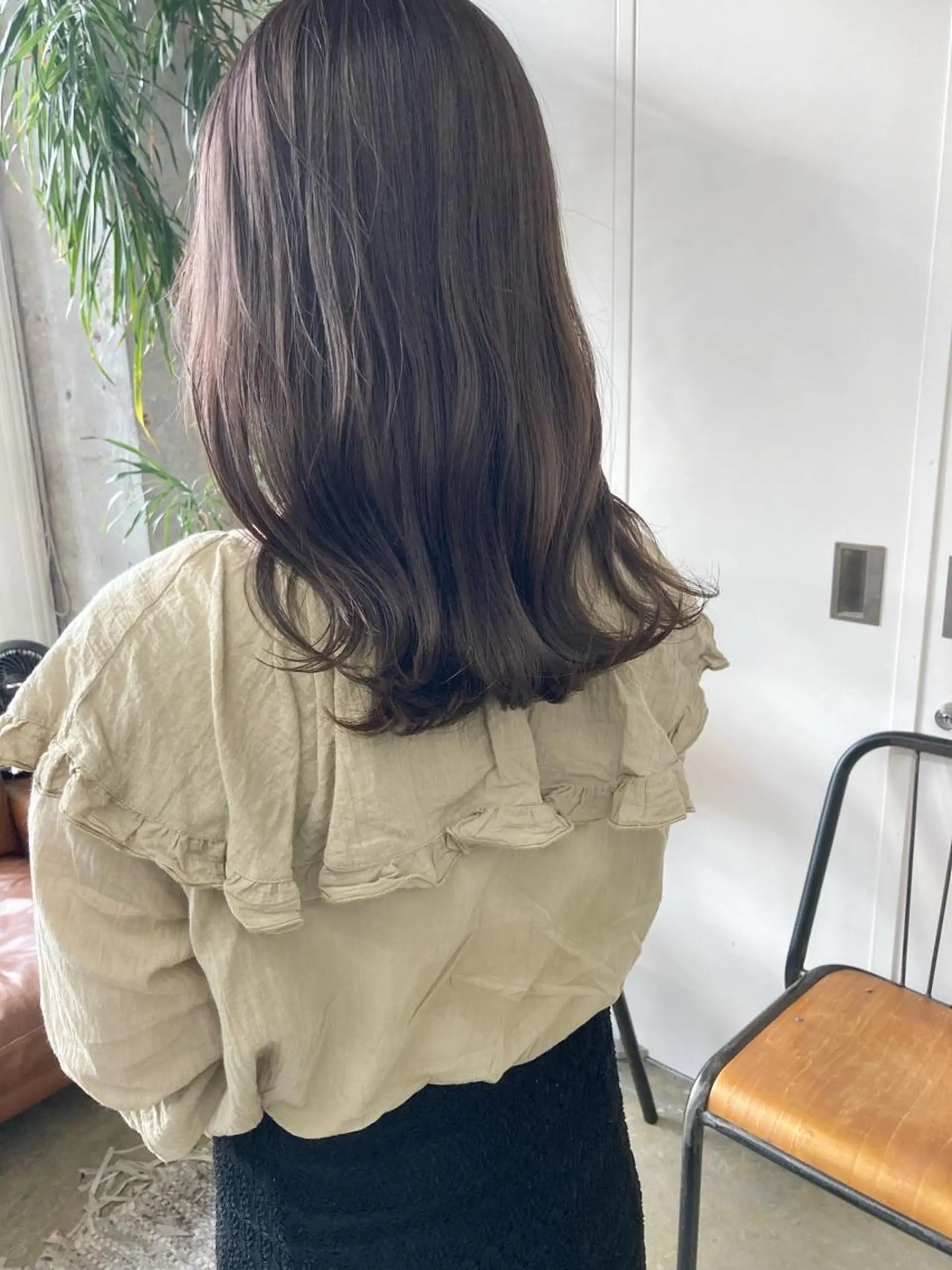 セミロング カラー ベージュカラー 透明感カラー モカベージュ カット ヘアカラー トリートメント 小木曽智美 /ボブ/ショートのヘアスタイル