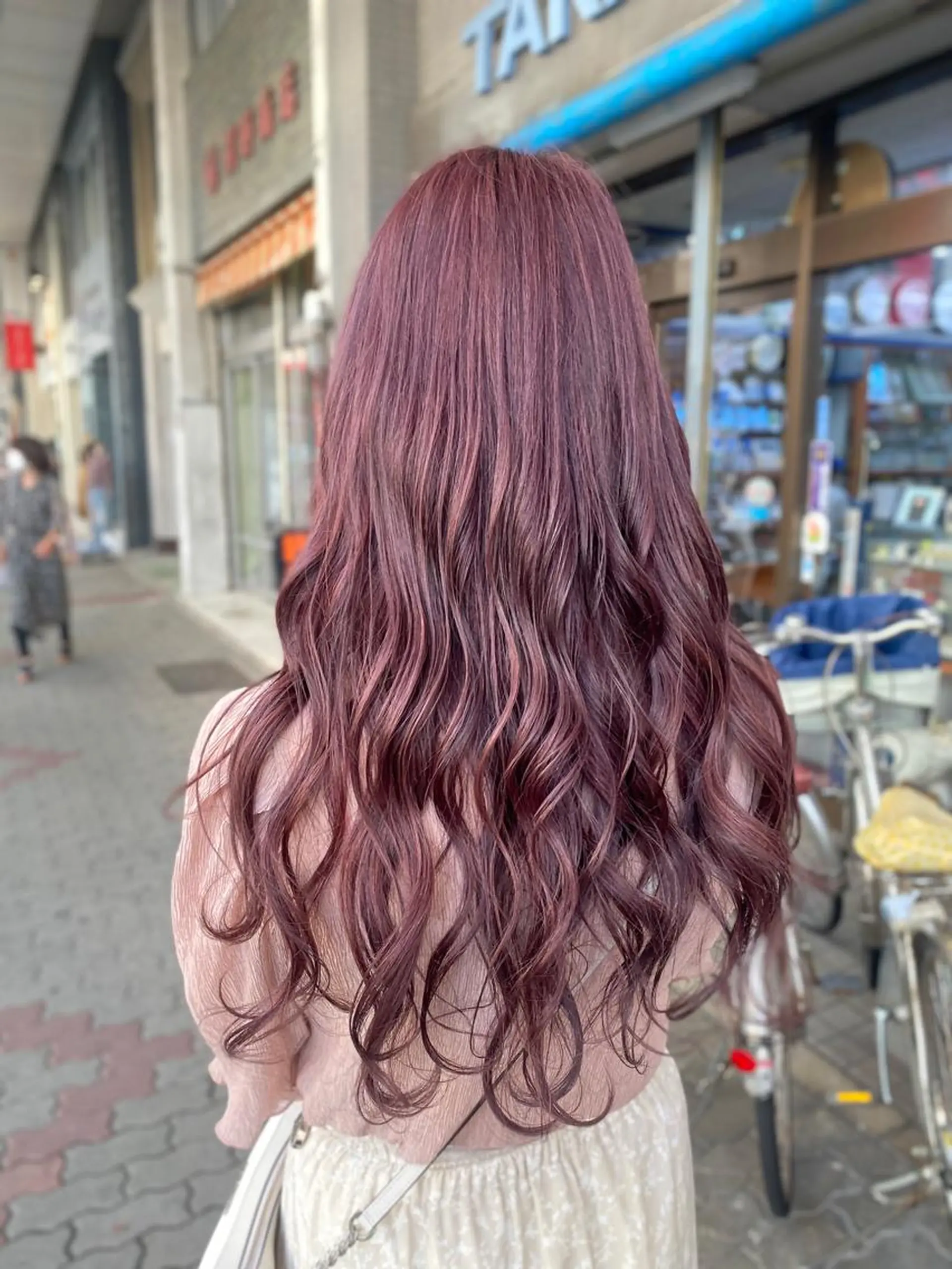 ロング ヘアカラー ゆぴ☾‪/推しカラー /ハイトーンのヘアスタイル