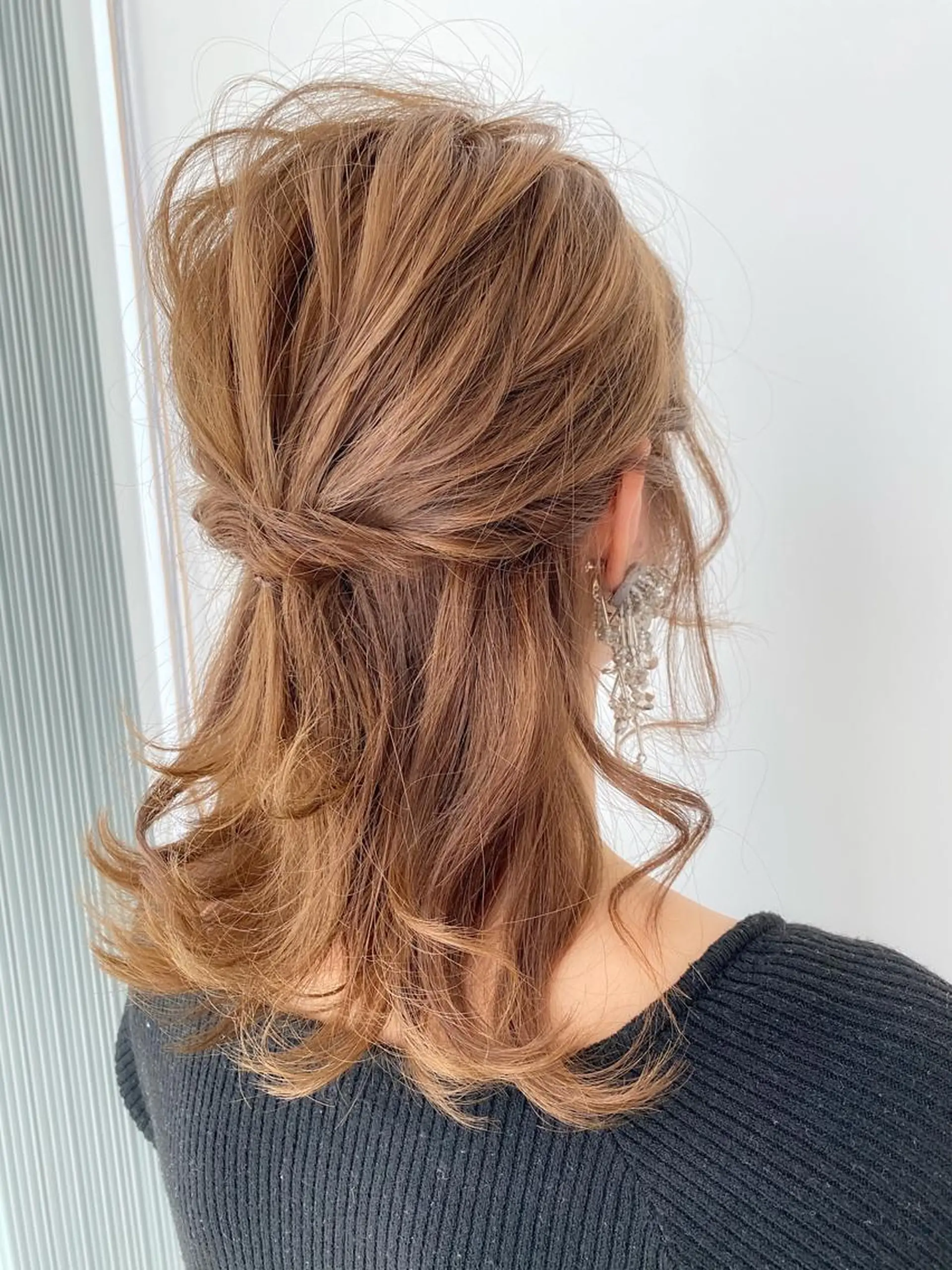 ヘアアレンジ ハーフアップ 土畑 博矢のヘアスタイル