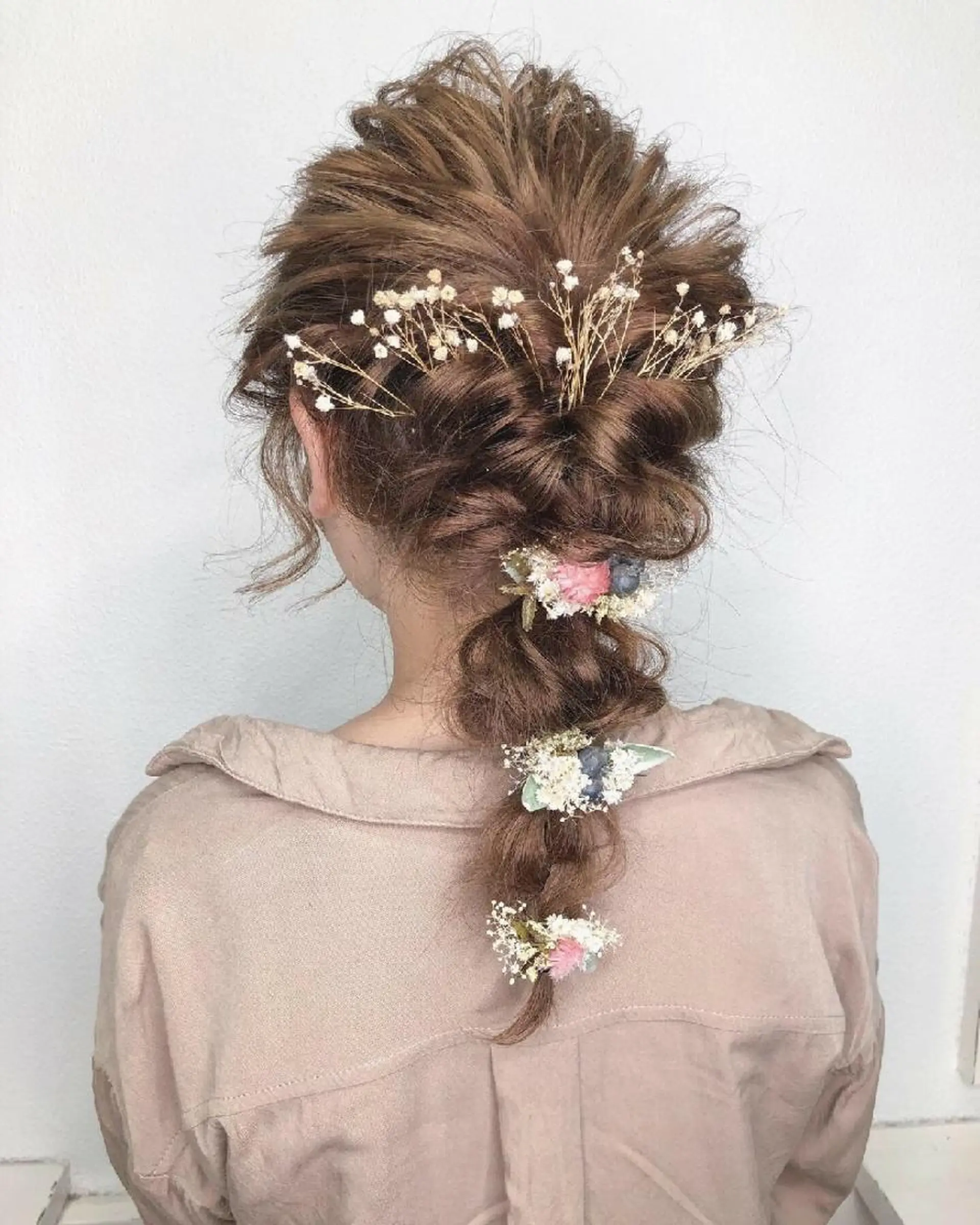 セミロング ヘアアレンジ カラー ヘアセット GiseL 博多 ジゼル　博多のヘアスタイル