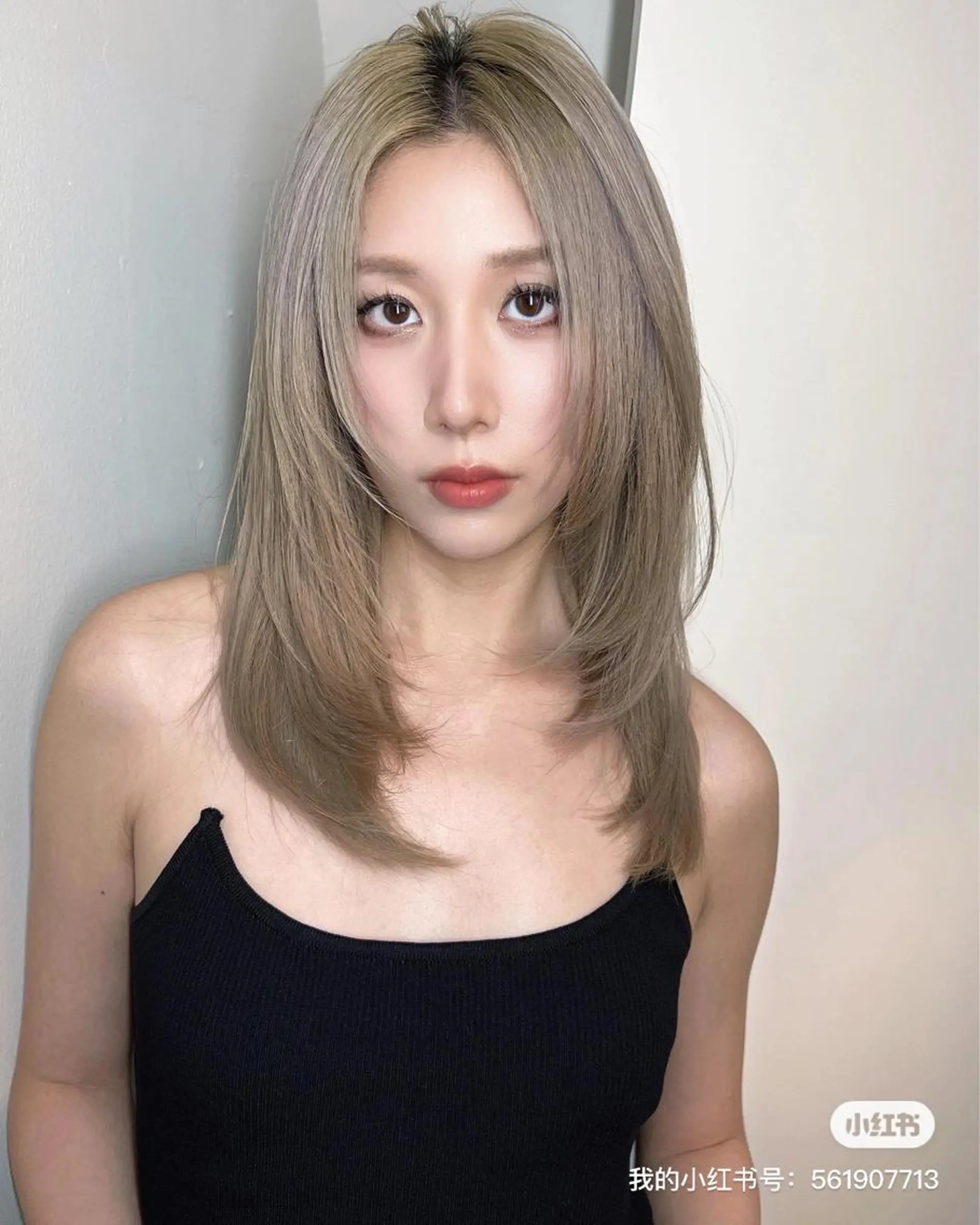 ミディアム 🇨🇳ワンホンヘア 下田鉄也のヘアスタイル