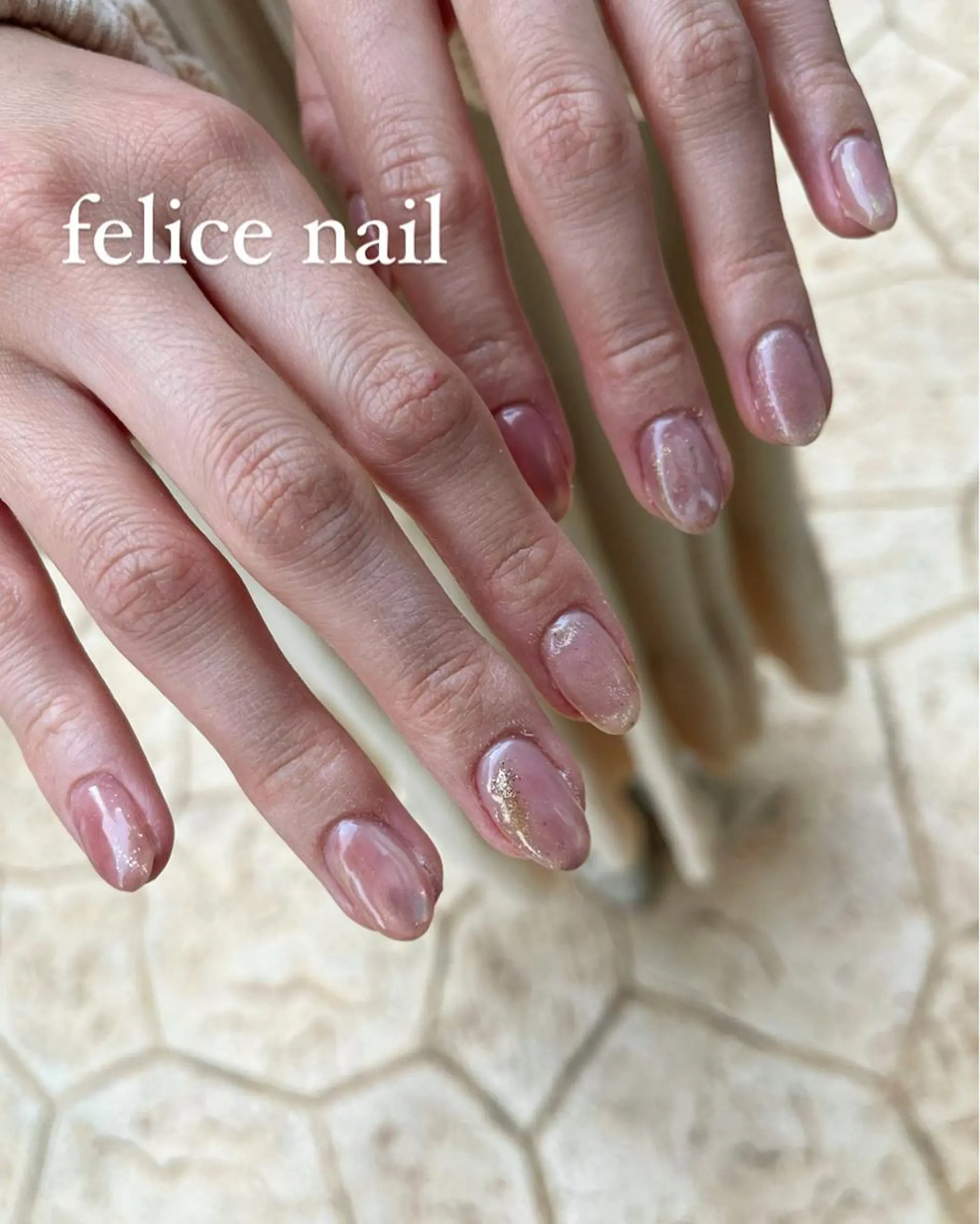ネイル 桜ネイル ニュアンスネイル 春ネイル felice nailのネイルデザイン
