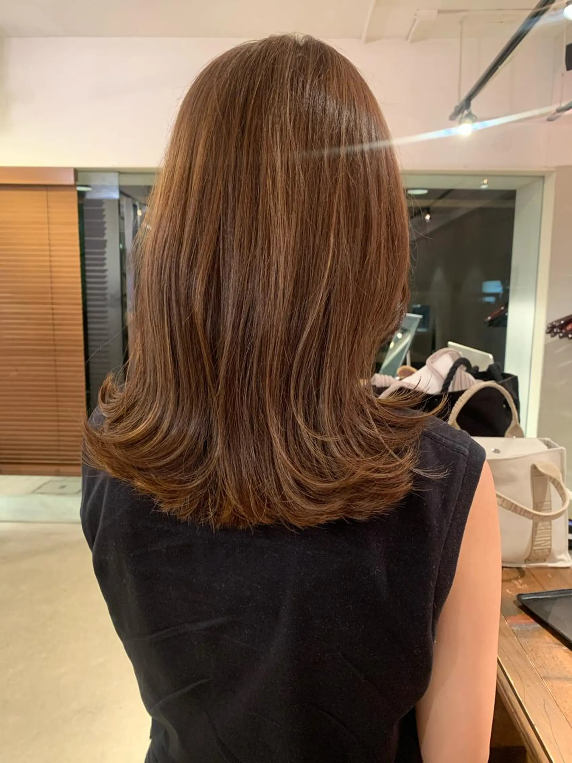 ロング カラー 透明感/オリーブ/ グレージュ/YUKAのヘアスタイル