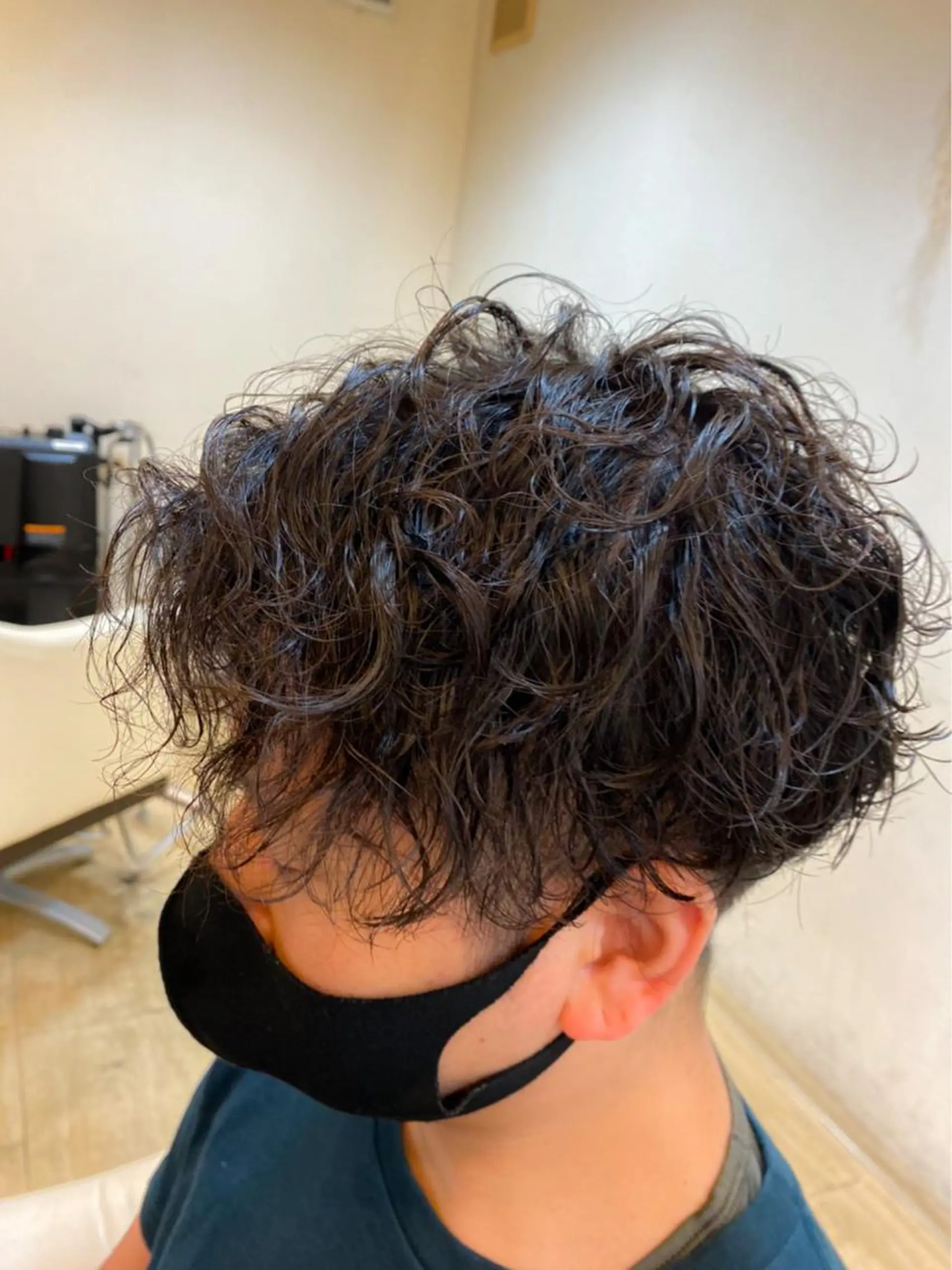 ミディアム パーマ メンズ メンズパーマ 赤司 泰樹のヘアスタイル