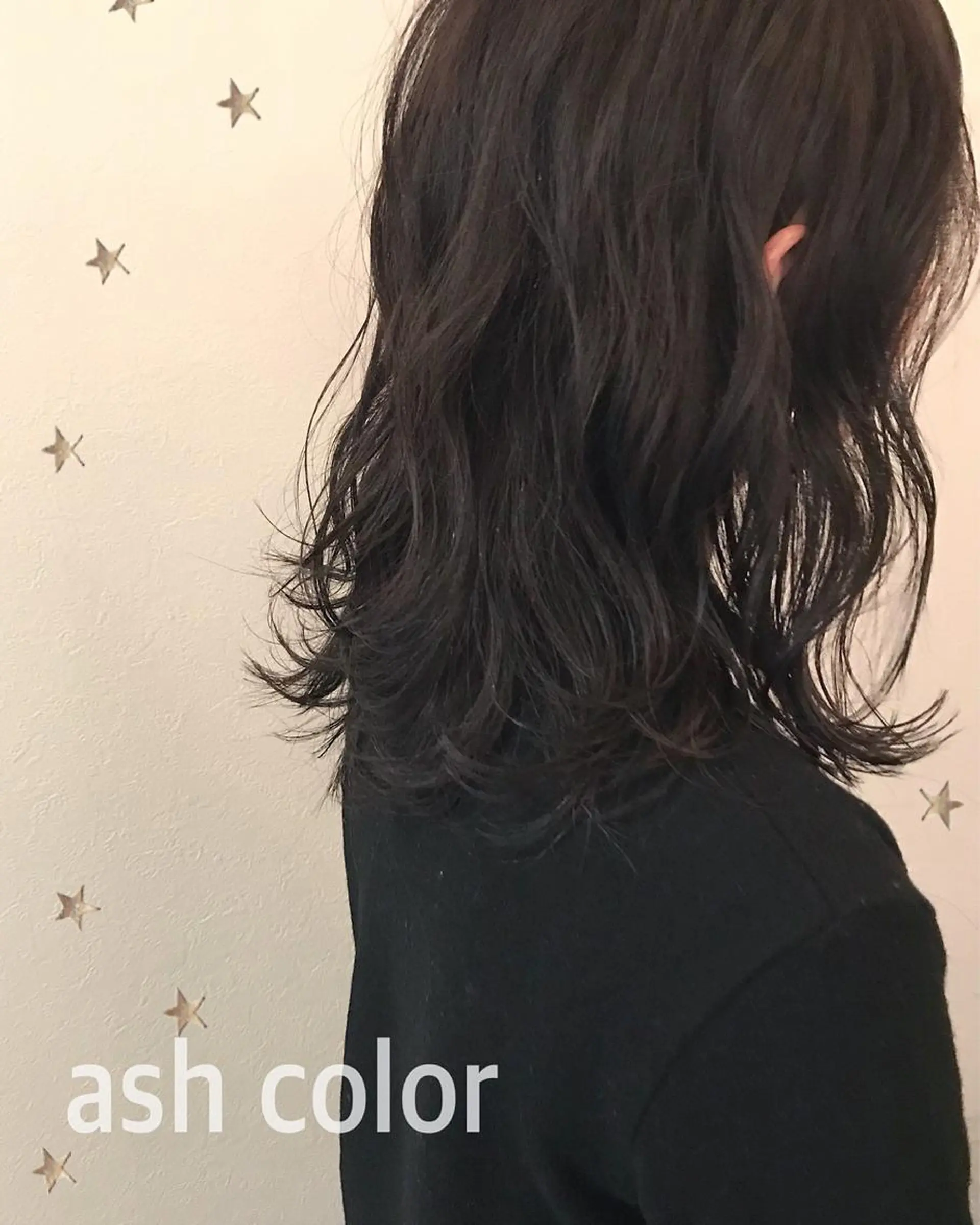 ミディアム カラー 市川 千夏のヘアスタイル