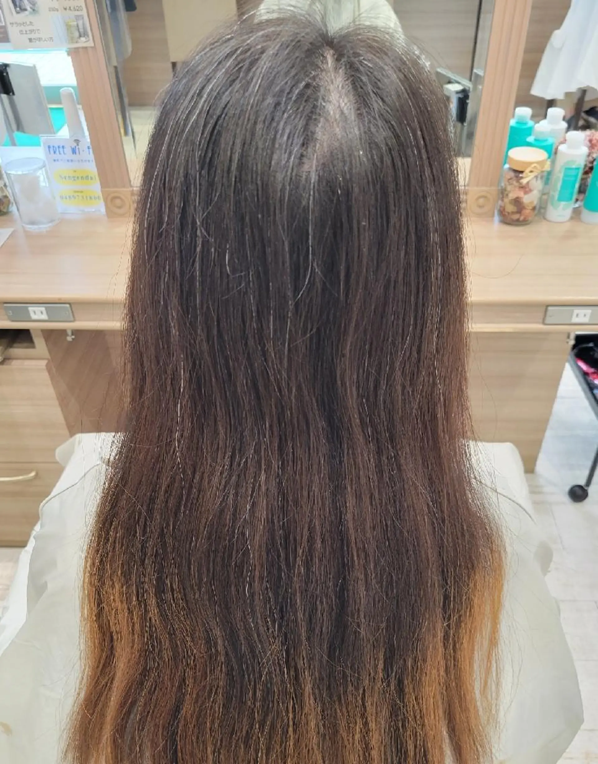 ロング 縮毛矯正 トリートメント 宮本 秀人のヘアスタイル