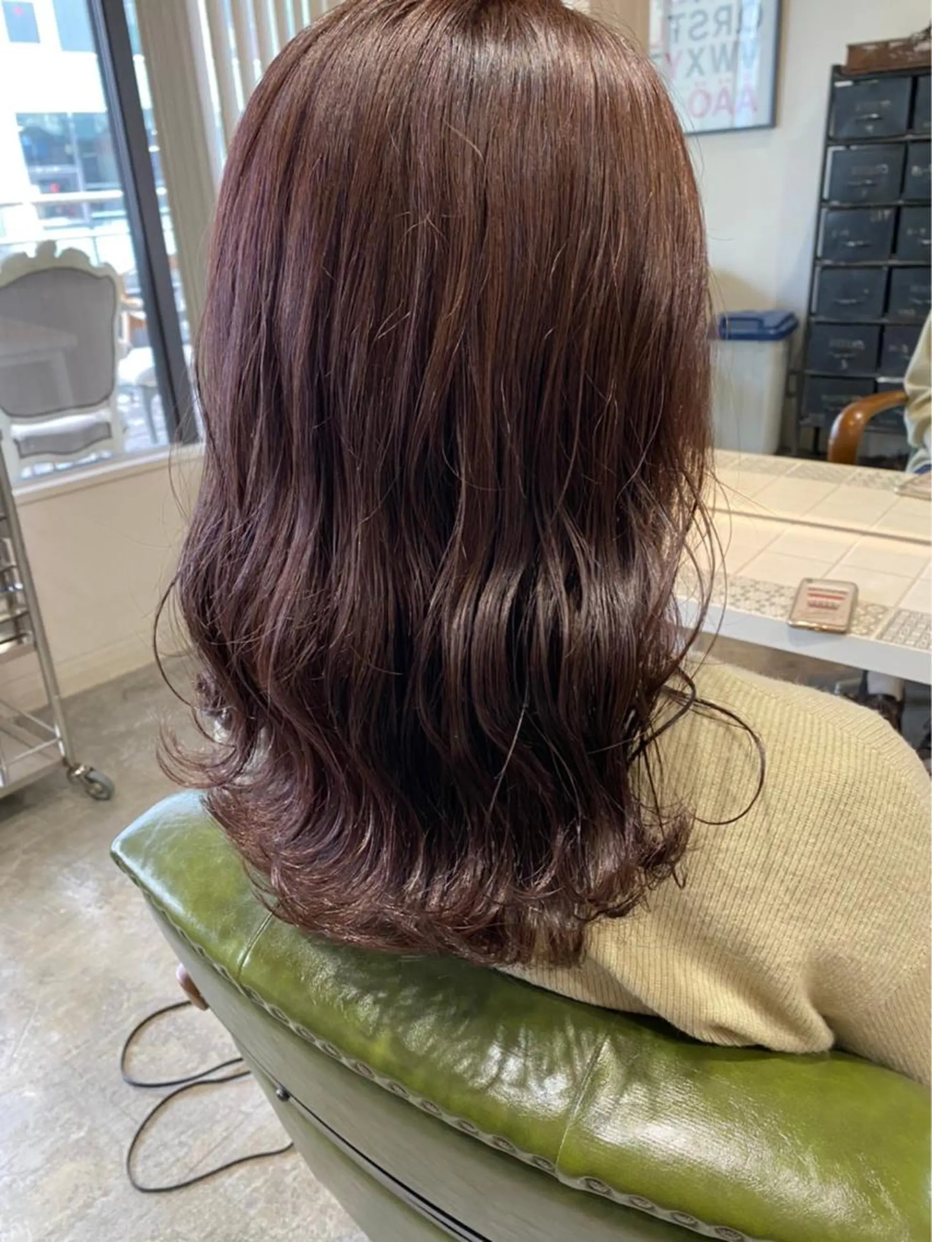 セミロング ヘアカラー トリートメント ヘアセット 金子 廉のヘアスタイル