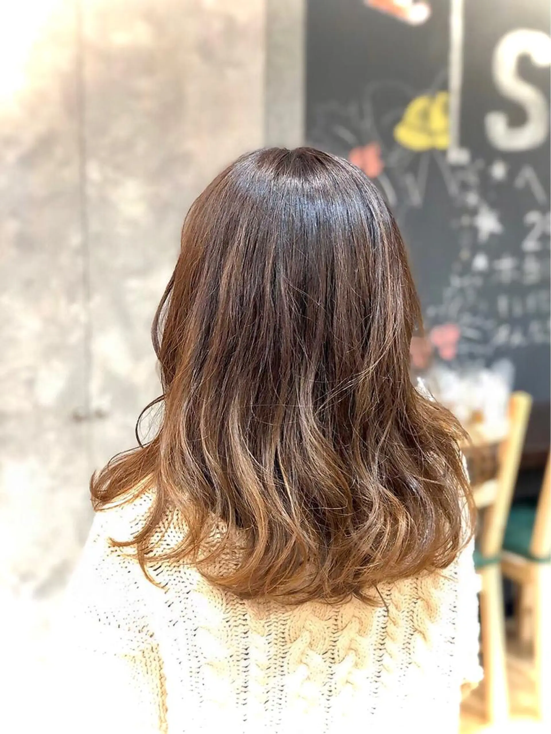 ミディアム カラー グラデーションカラー ヘアカラー 川野辺幸雄☆髪質改善 ハイライト☆白髪のヘアスタイル