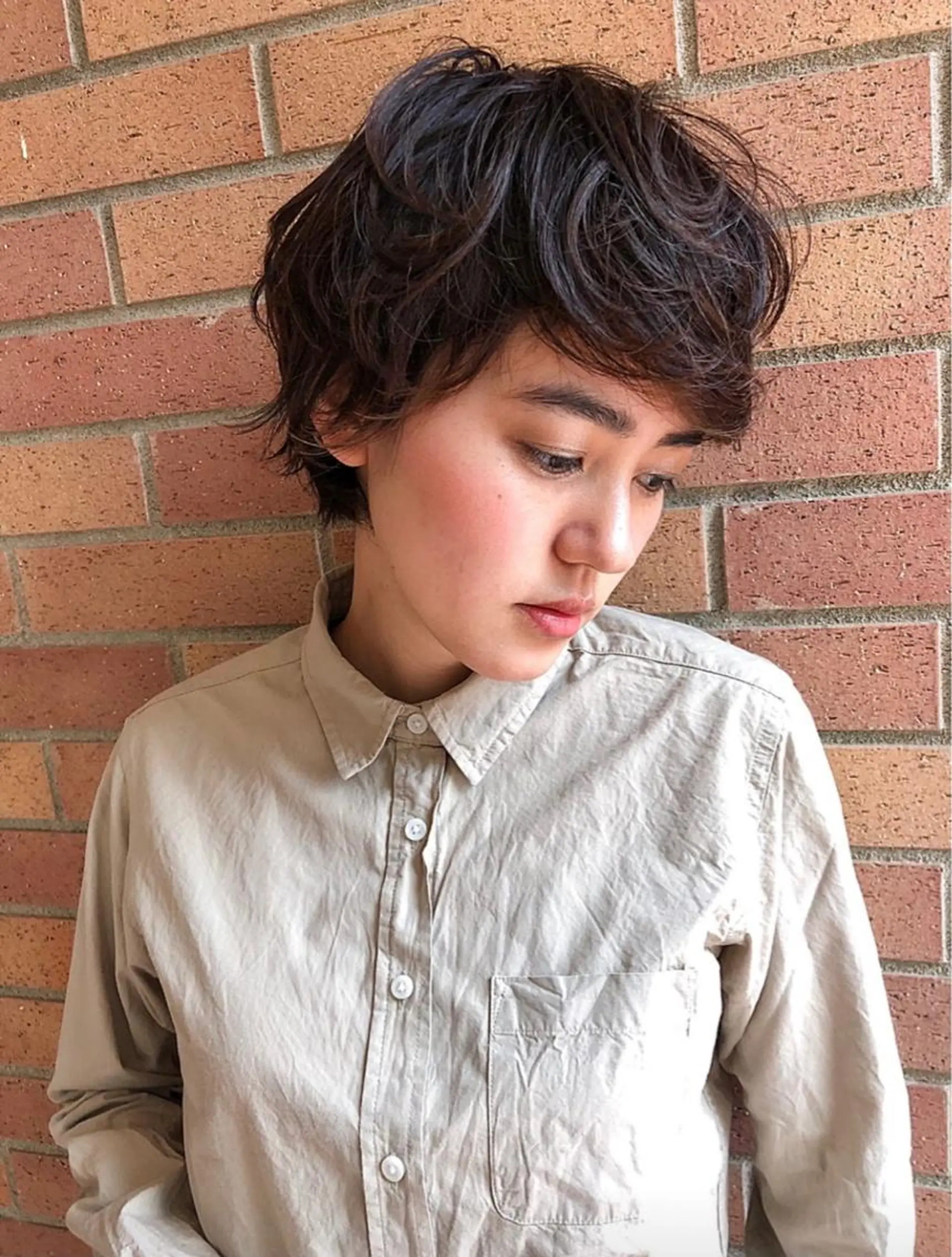 ショート カラー パーマ HEADS ex市川 ママ美容師ARISAのヘアスタイル