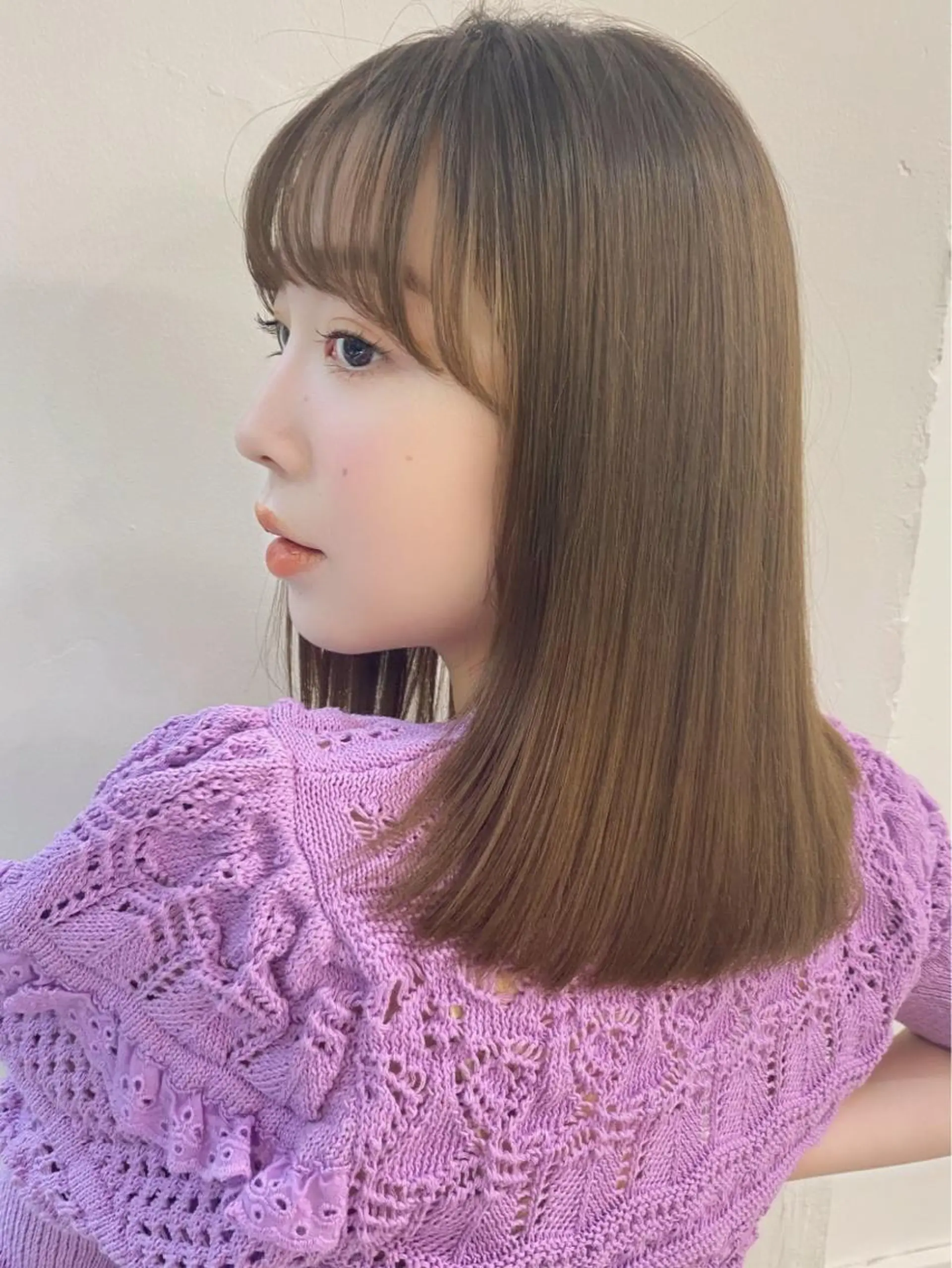 ミディアム カラー 🪭risa 暖色/レイヤー🪭のヘアスタイル