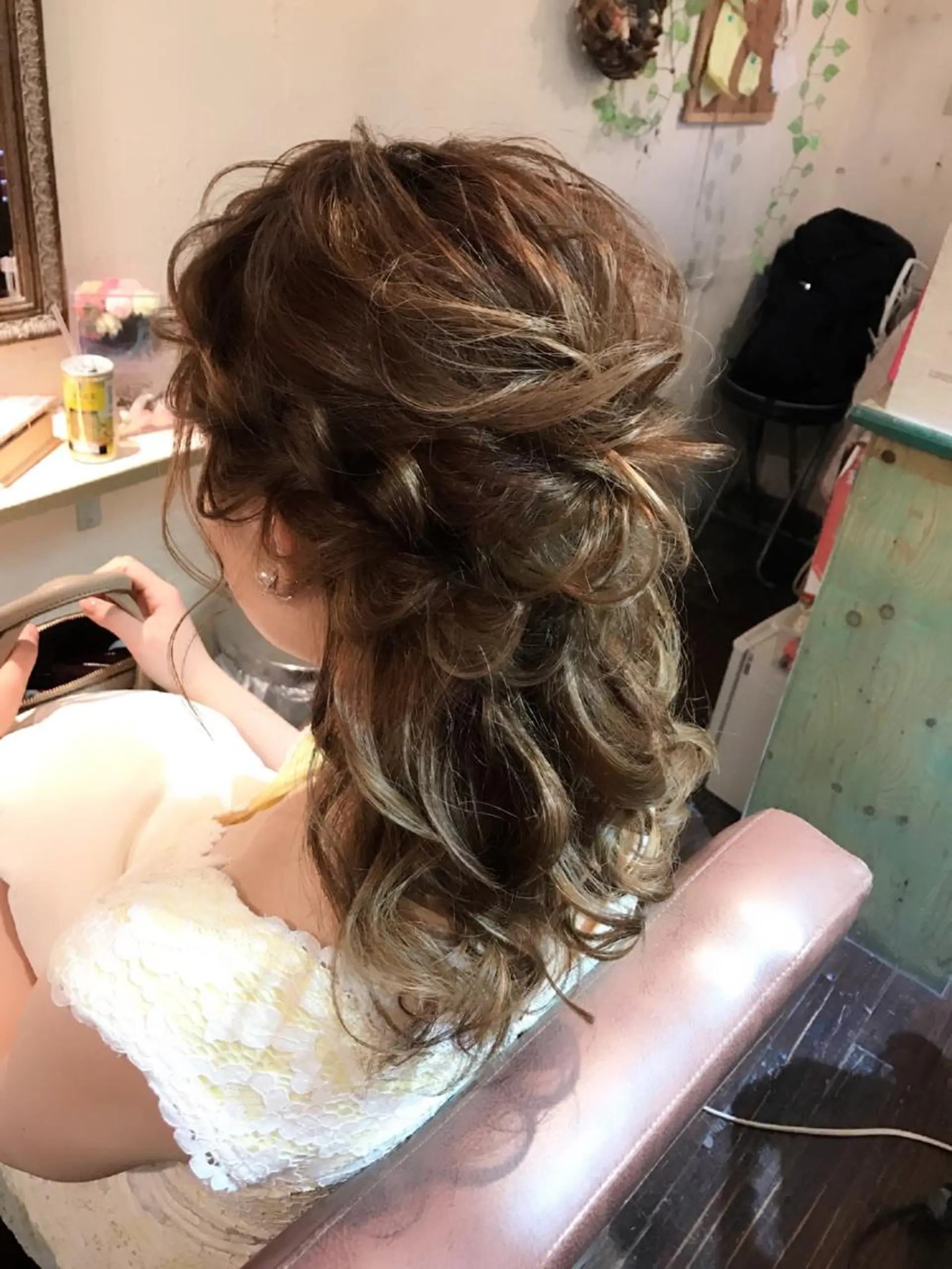 セミロング ヘアアレンジ ハーフアップ 【カメレオン】 上村 祥子のその他イメージ