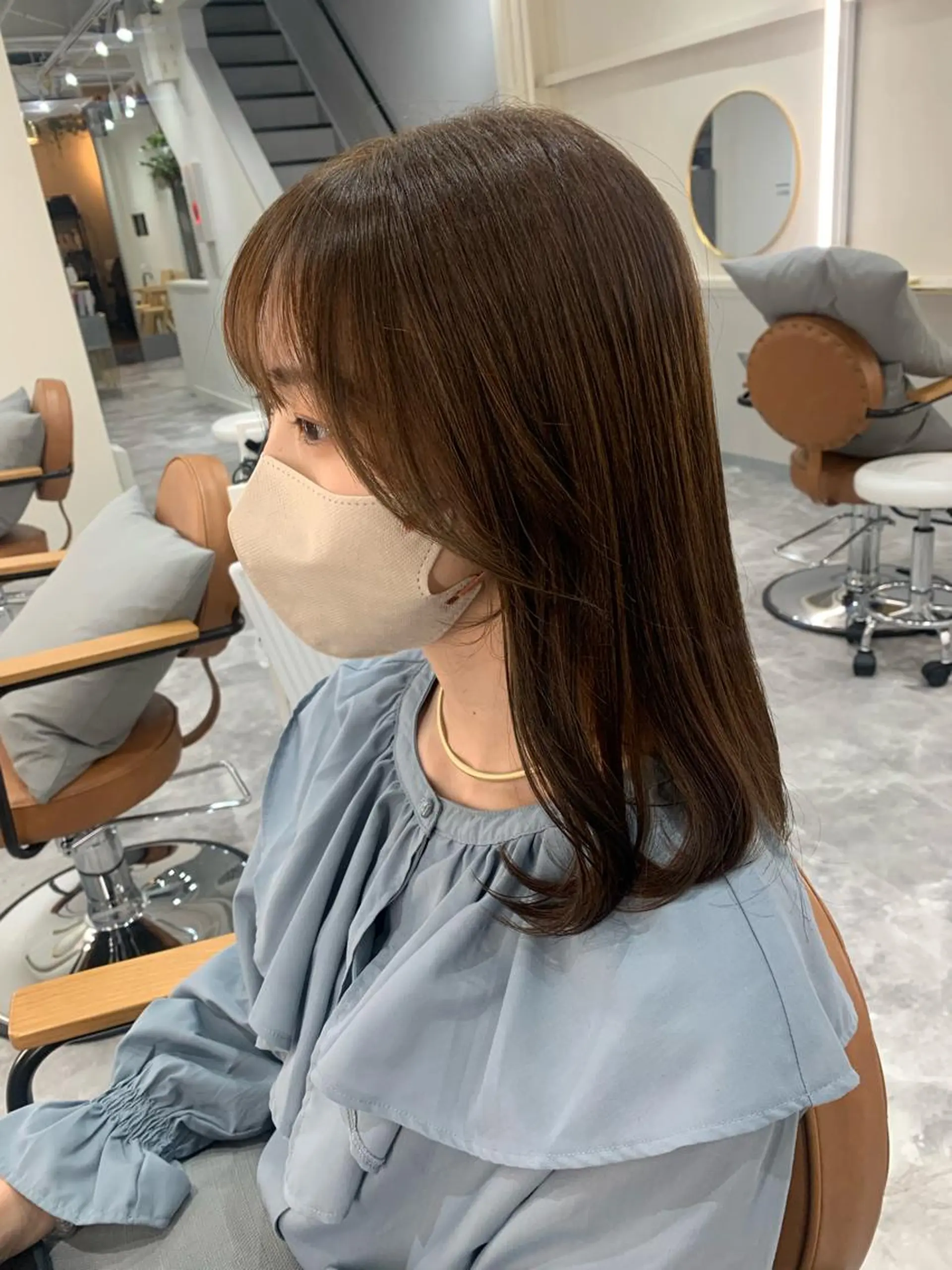 セミロング 田中 優衣のヘアスタイル