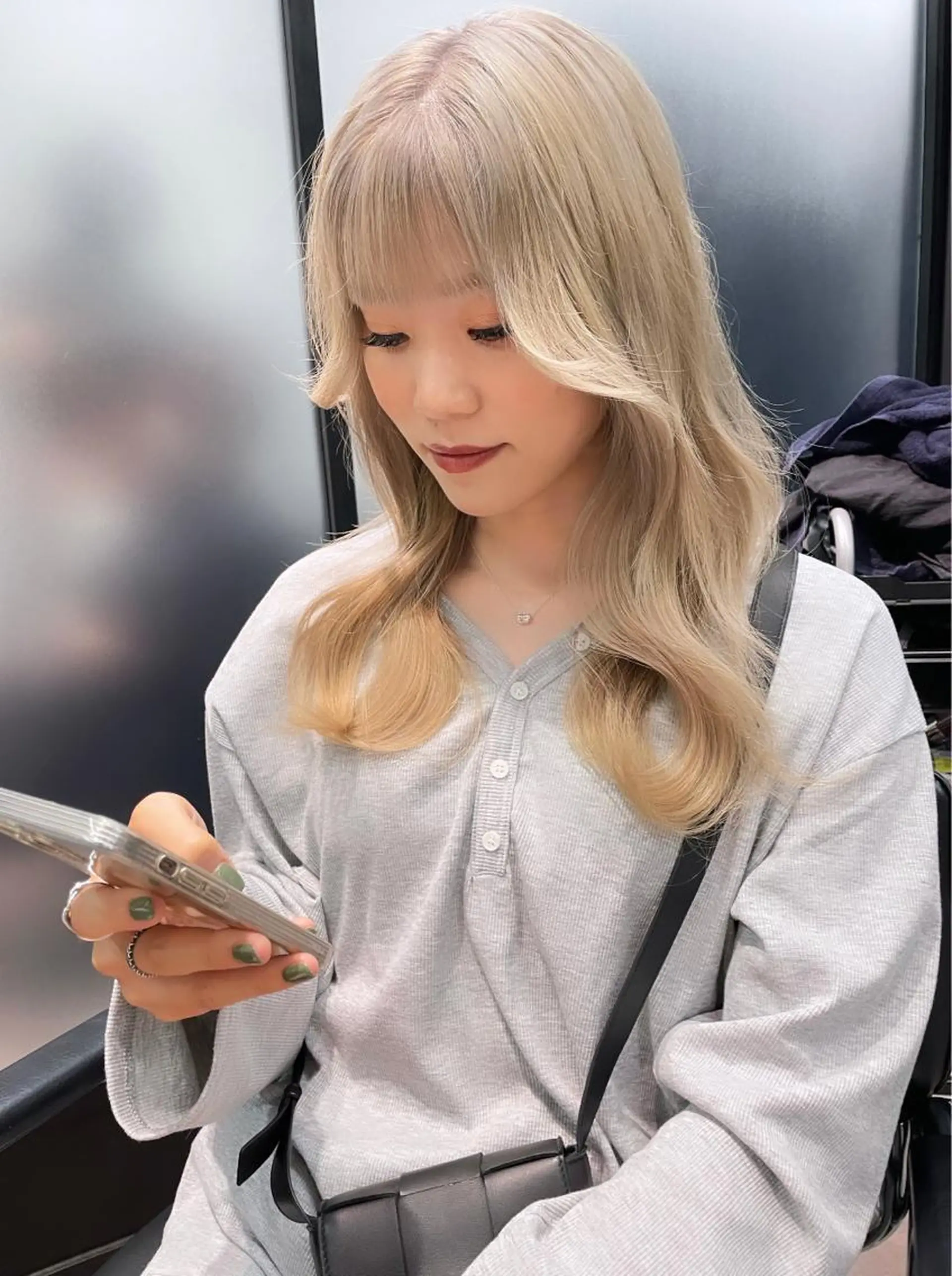 ミディアム カラー 韓国ヘア 店長NEGIのヘアスタイル