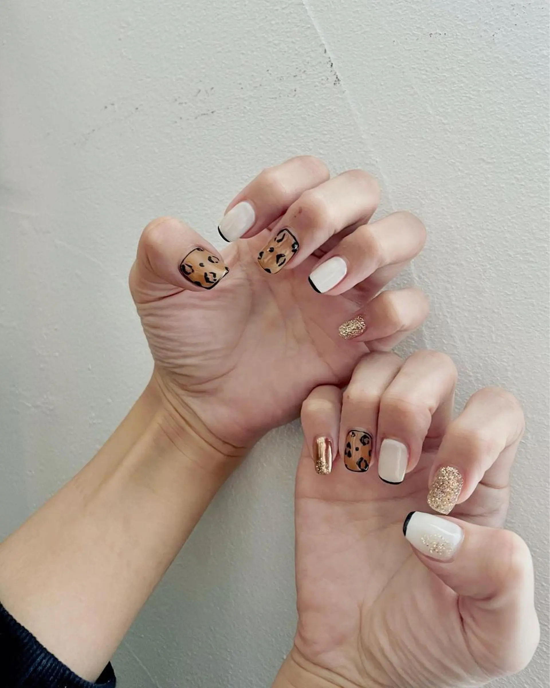 ネイル アニマル柄 フットネイル ジェルネイル 韓国ネイル ネイビー 甲府市徳行 🧸prunelleのネイルデザイン