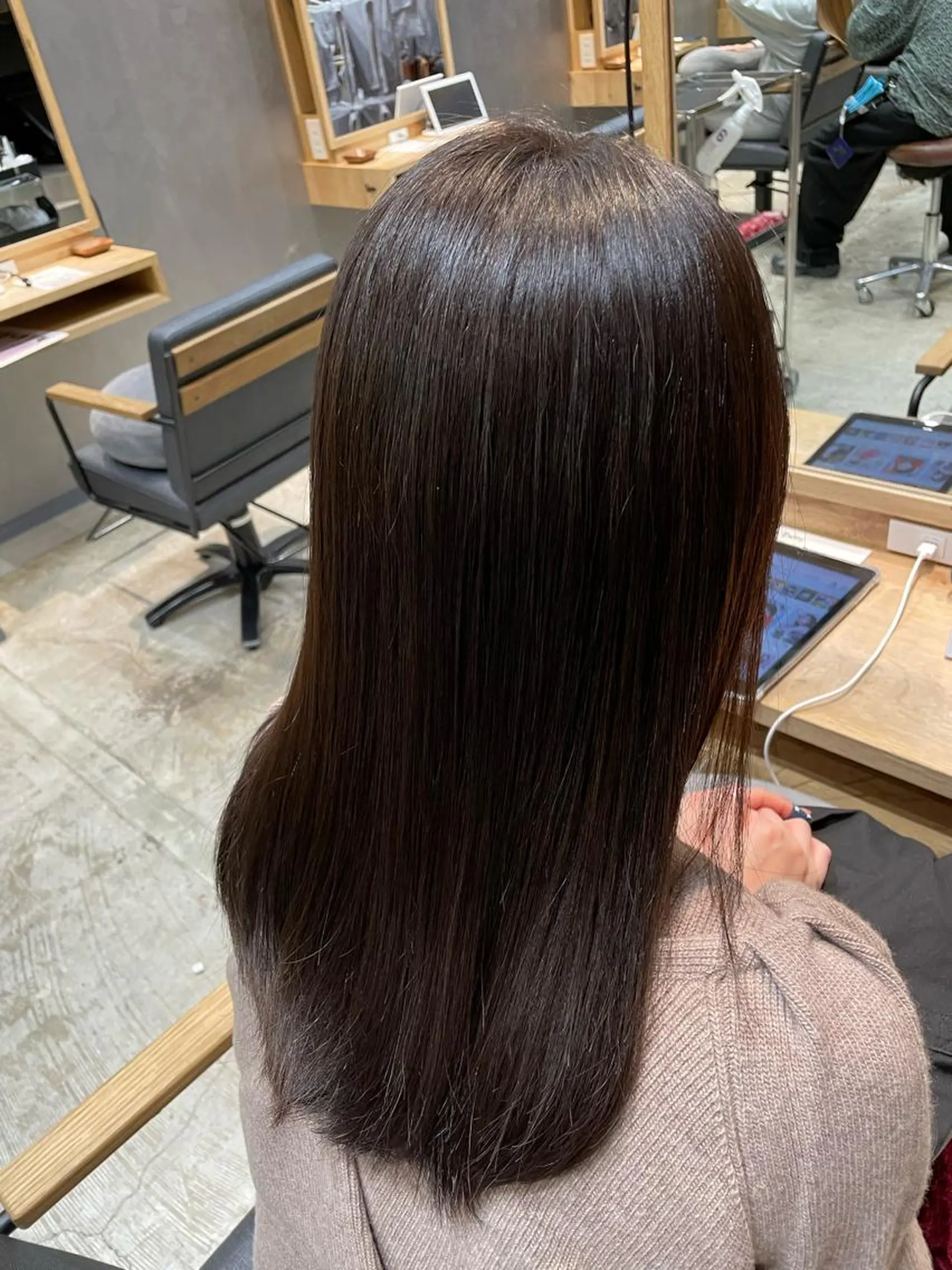 セミロング 上村 颯のヘアスタイル