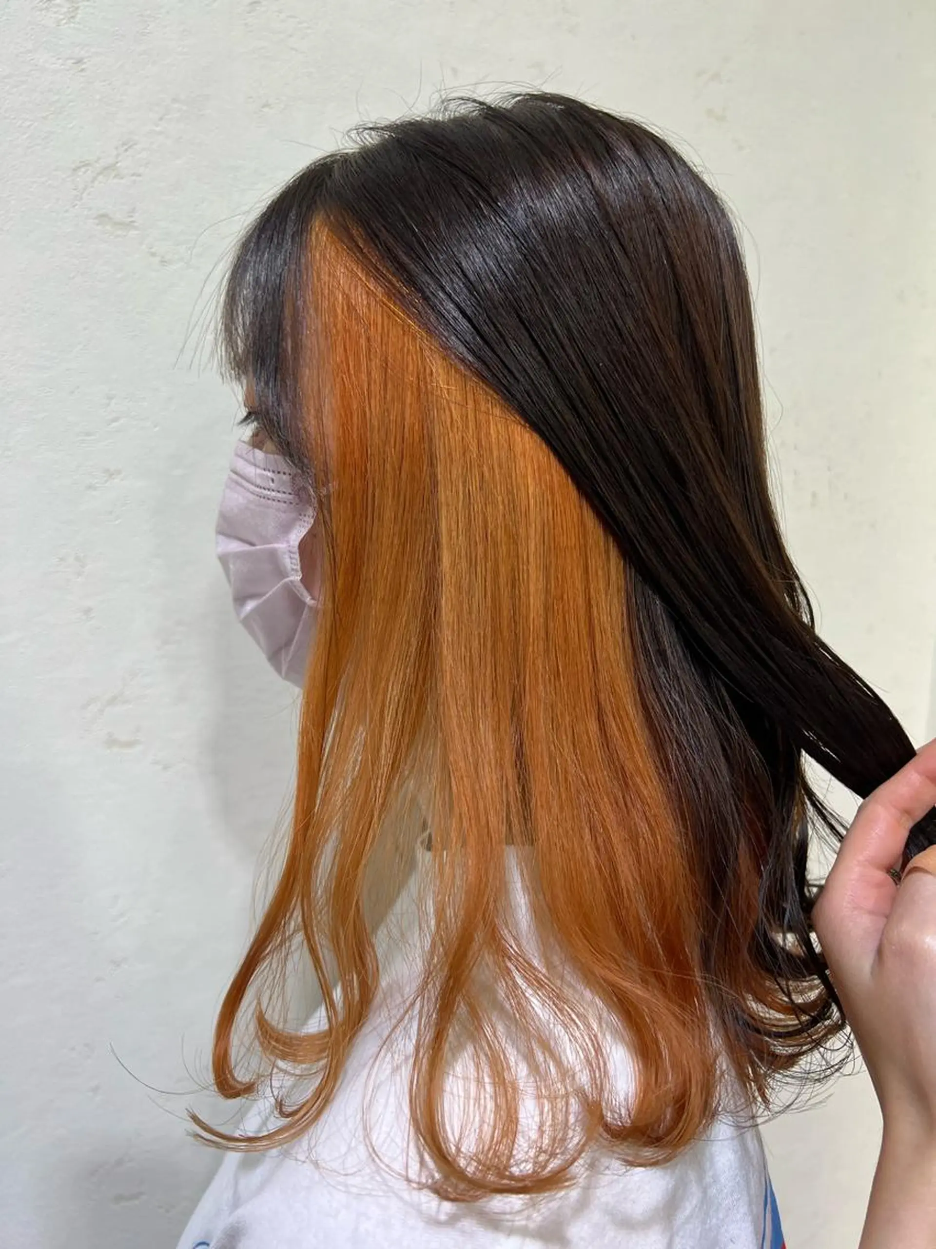 ロング カラー カット ヘアカラー トリートメント mana .のヘアスタイル