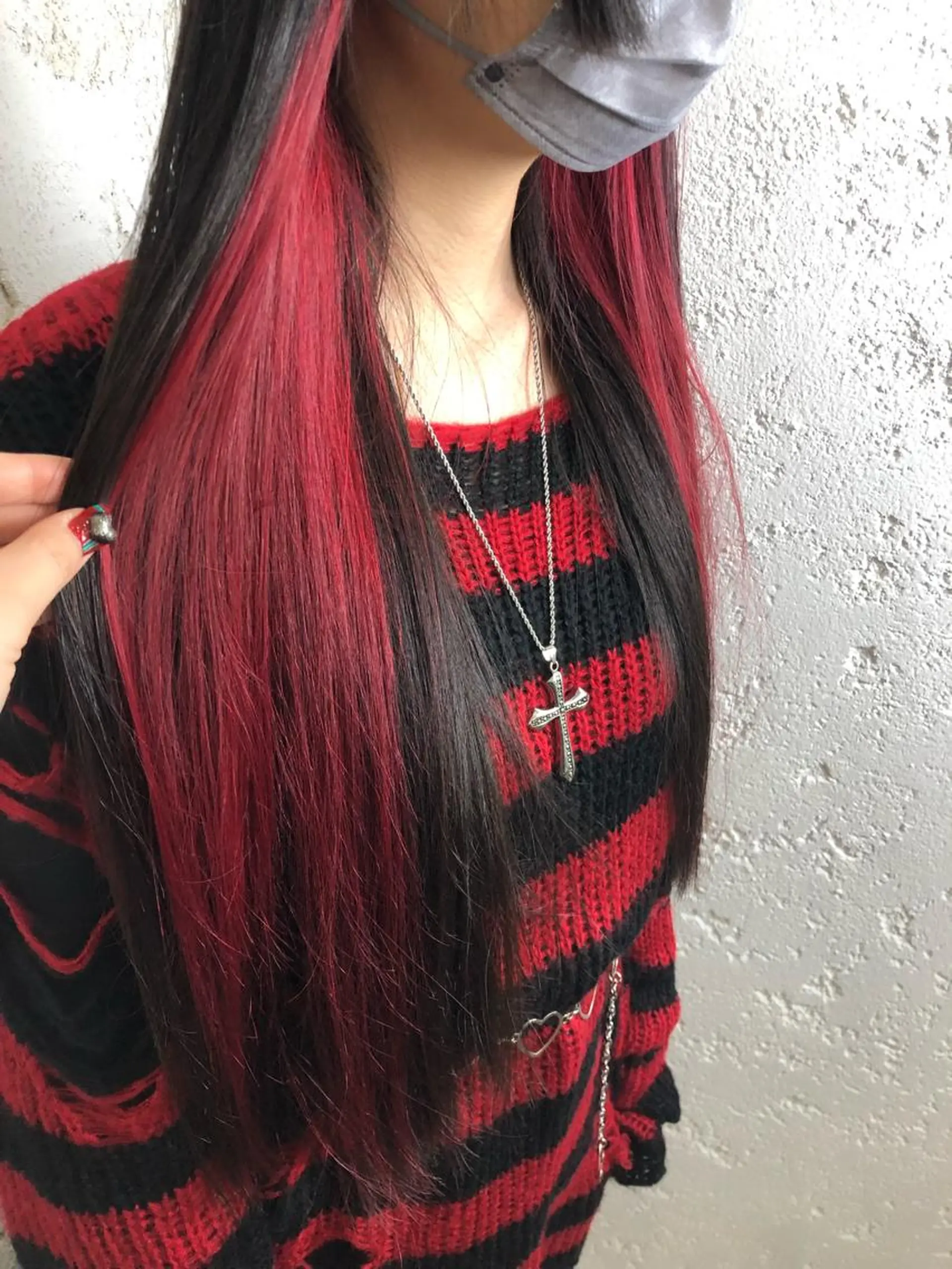 ロング カラー カット ヘアカラー トリートメント ヘッドスパ ヘアセット ️韓国ヘア／レイヤー カットYūka❤️のヘアスタイル