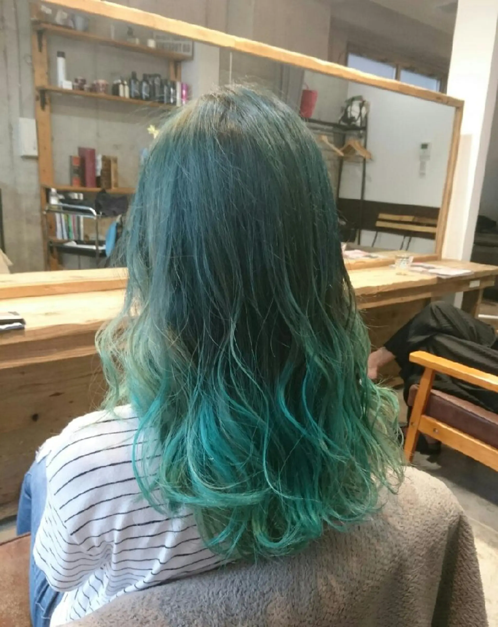 ロング カラー パーマ メンズ マツエク・マツパ グラデーションカラー 🌸グレージュ/ ベージュ🌸yutaのヘアスタイル