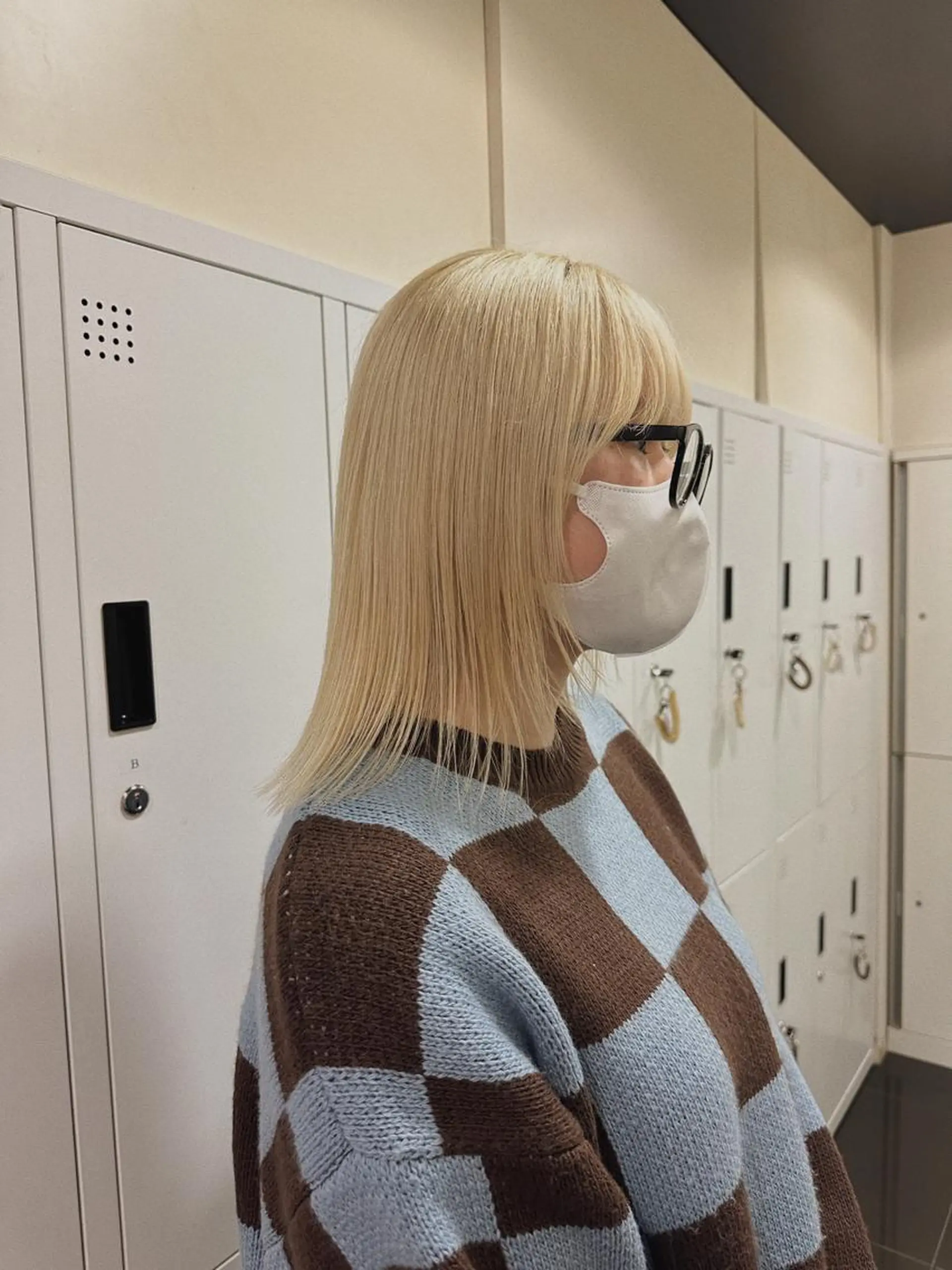 ミディアム ブリーチカラー/ベー ジュ/Hono🦖のヘアスタイル