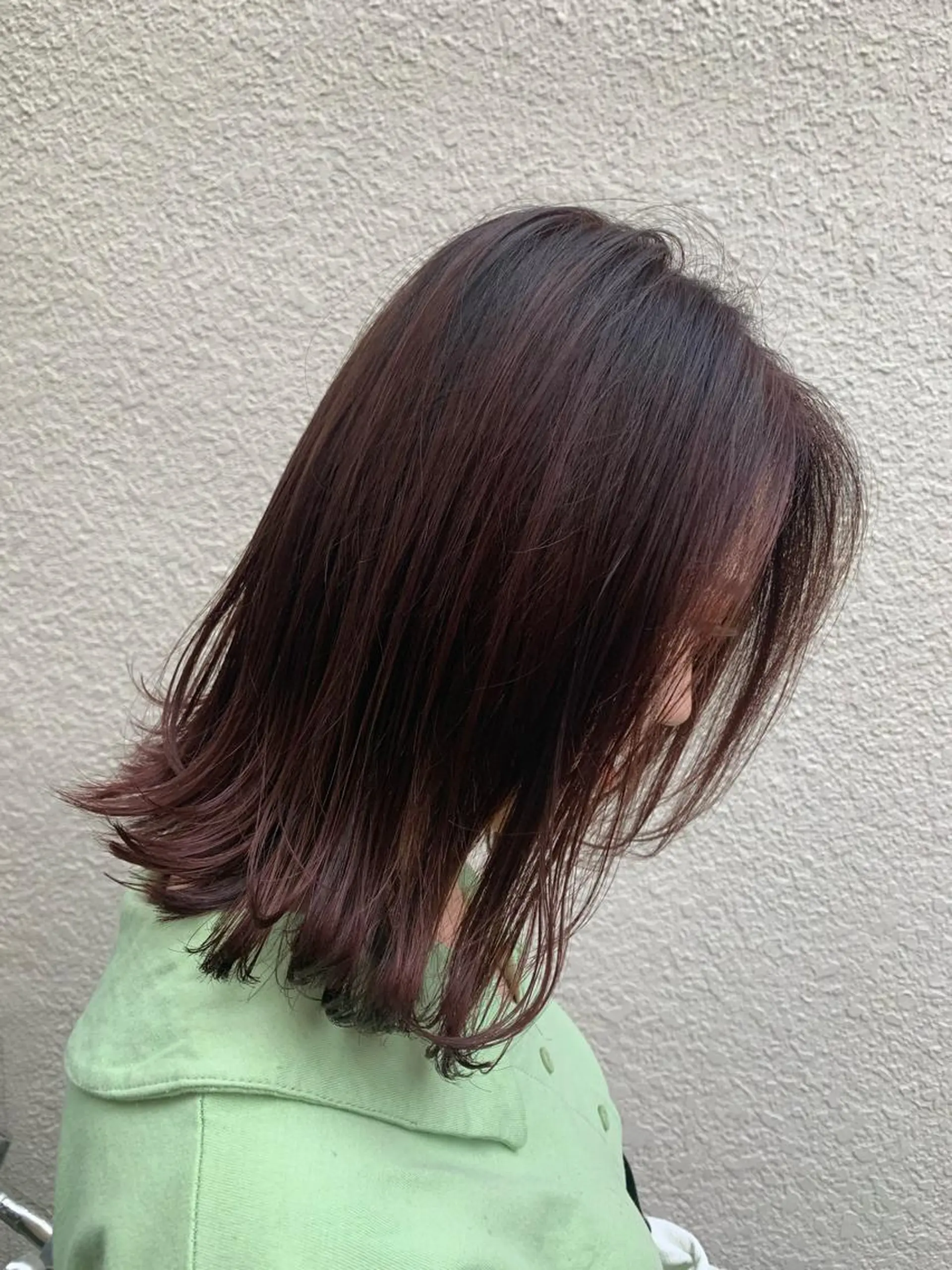 ミディアム カラー レッドカラー Sachiko ❤︎Pressのヘアスタイル