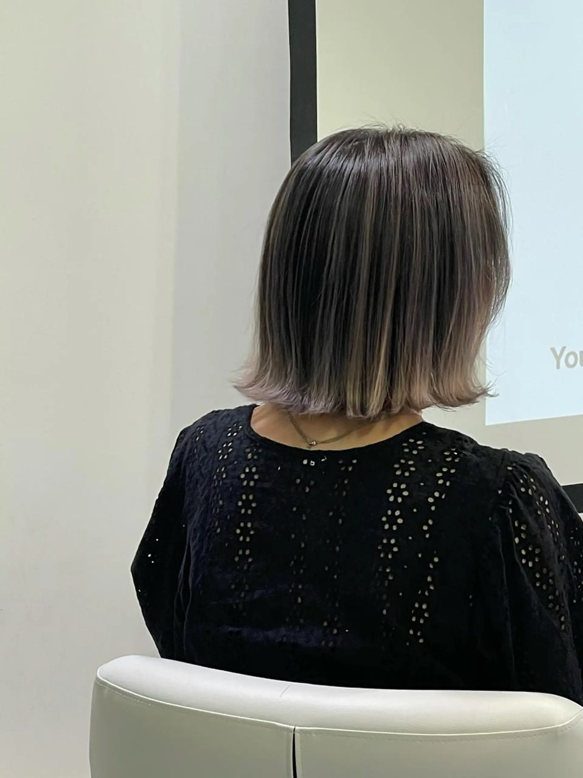 ミディアム カラー 似合わせカット得意 仁井亮のヘアスタイル