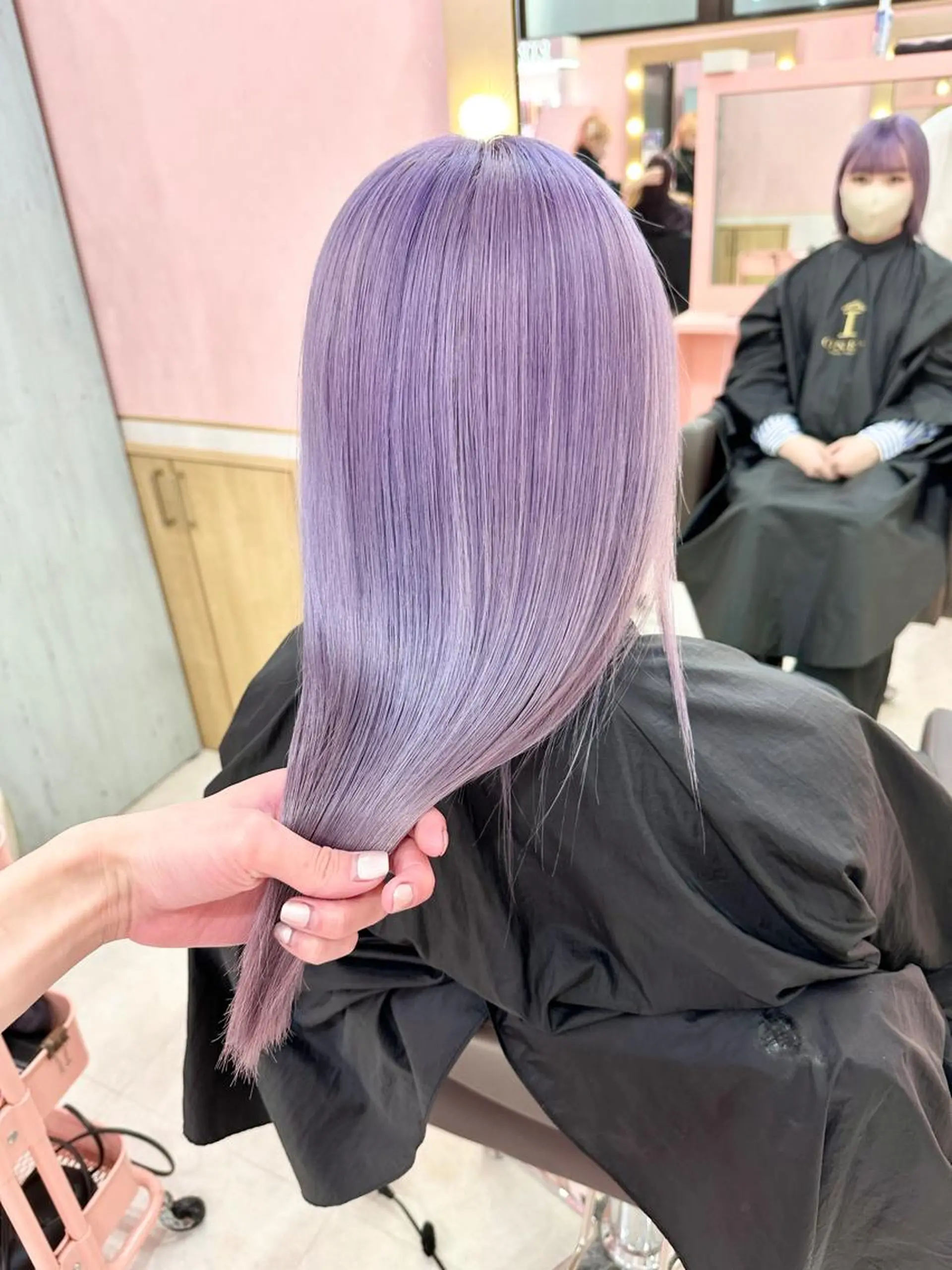 セミロング カラー セミロングパーマ ベージュカラー ブリーチ 抜きっぱなしブロンド ブロンド ヘアカラー トリートメント ❄️💛エクステ ブリーチ❄️yukiのヘアスタイル
