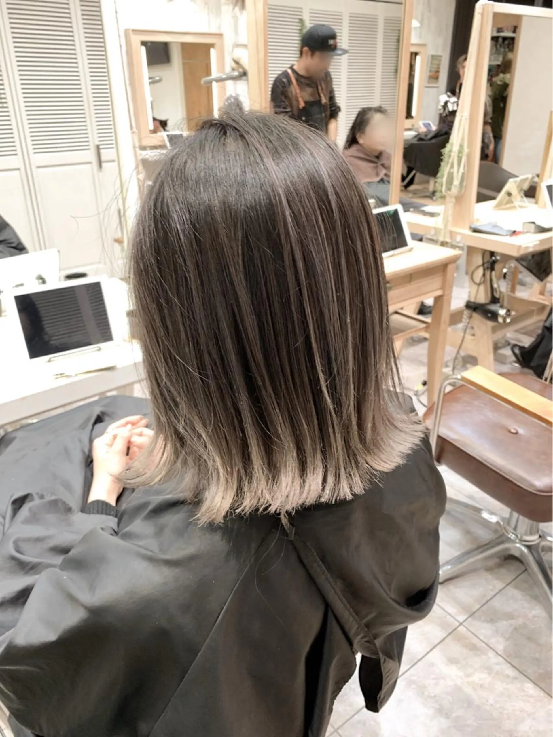 ミディアム カラー LUSTRE クロサワのヘアスタイル