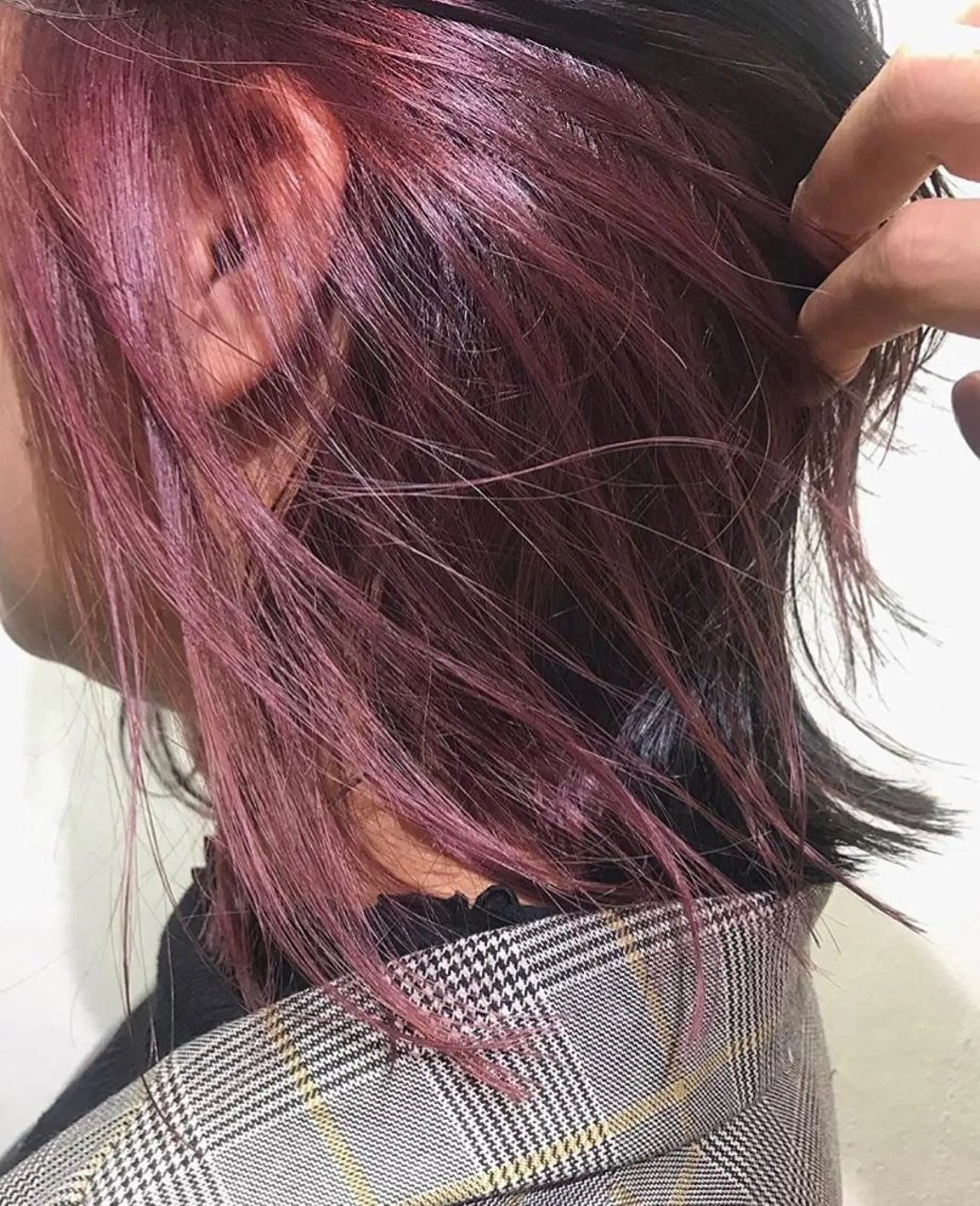 ミディアム カラー インナーカラー ボブ ヘアカラー トリートメント 🧼柴田 健太郎🧼のヘアスタイル